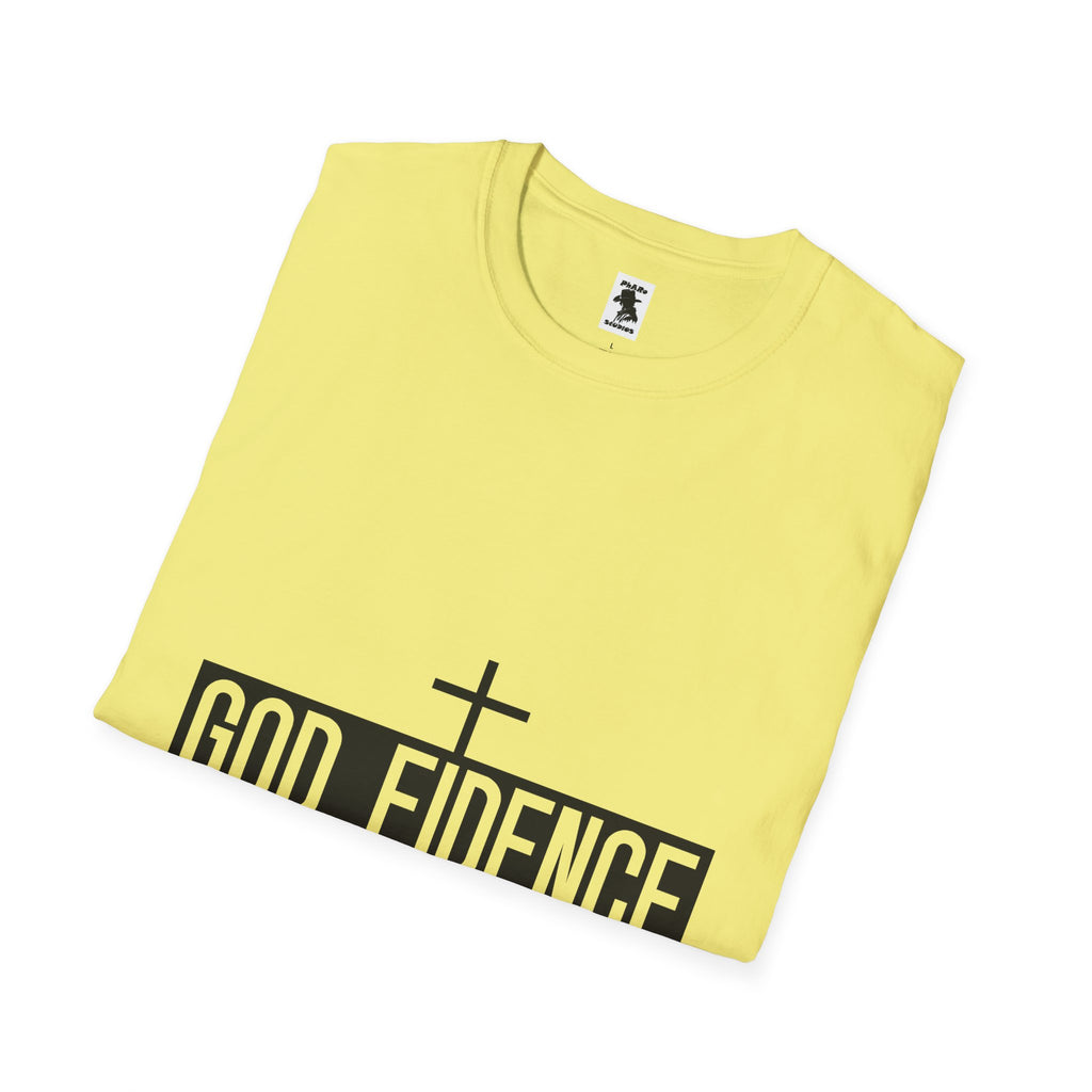 Faith-Inspired Unisex Softstyle T-Shirt - "Godfidence" Motivational Tee