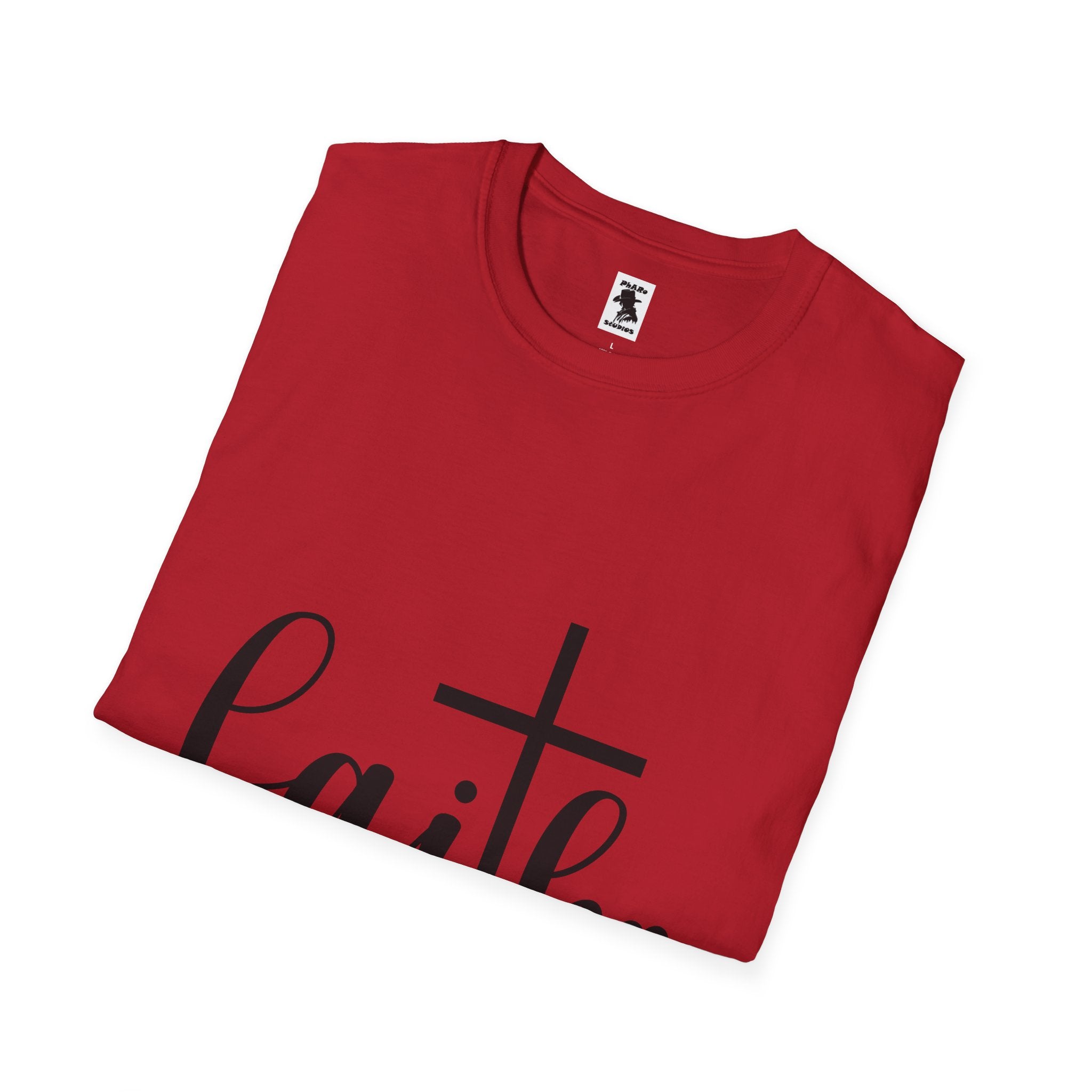 Faith Cross Unisex Softstyle T-Shirt | Inspirational Graphic Tee