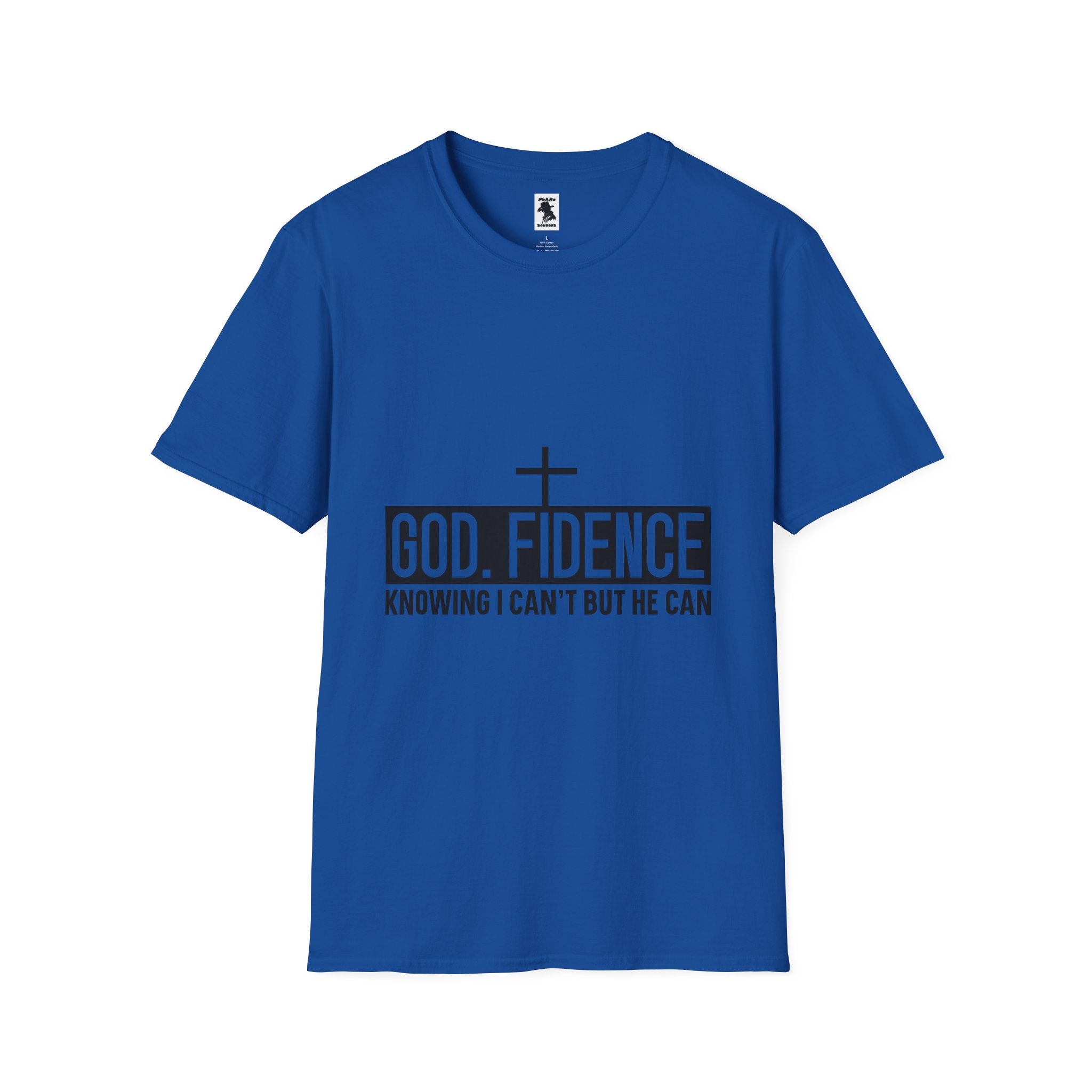 Faith-Inspired Unisex Softstyle T-Shirt - "Godfidence" Motivational Tee