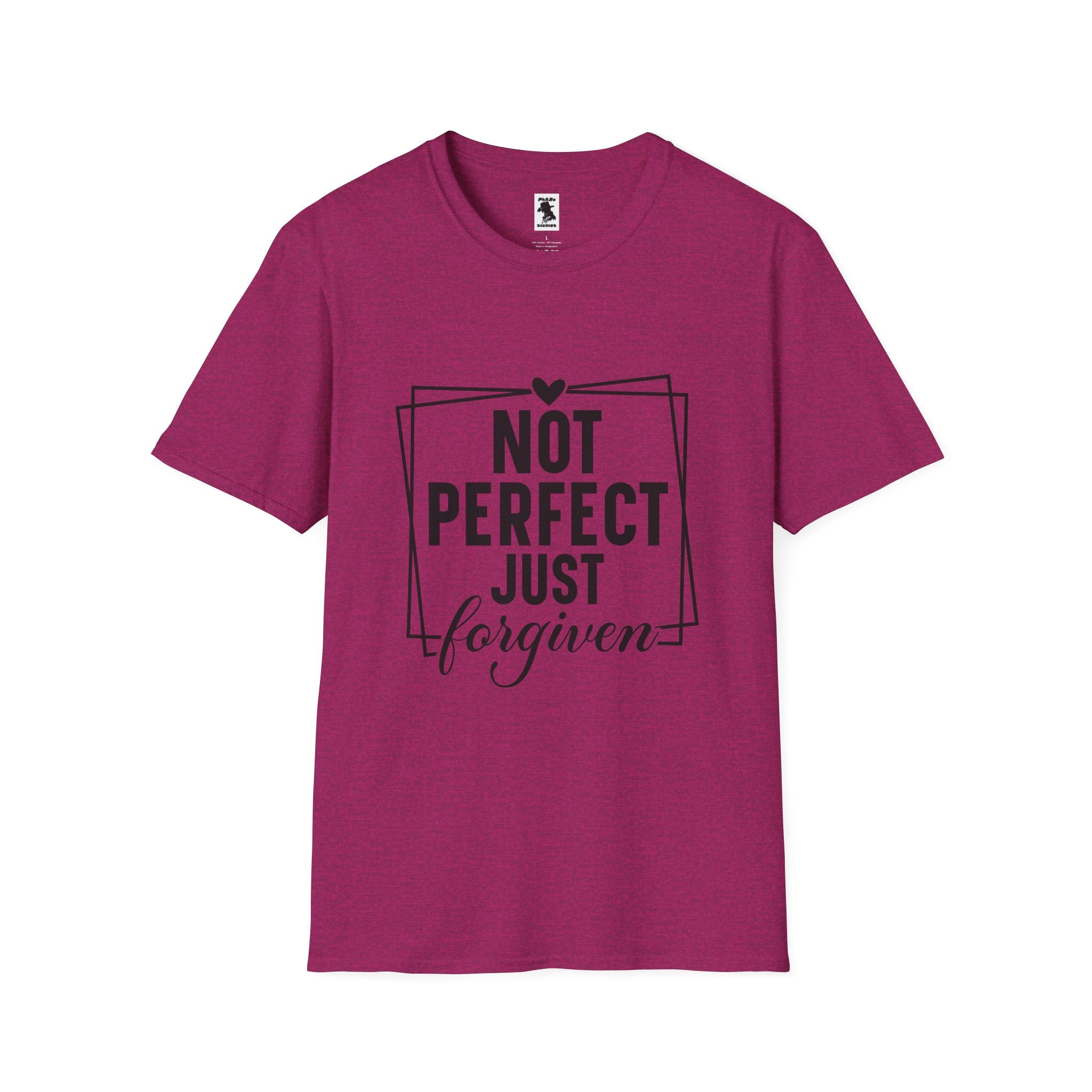 Unisex Softstyle T-Shirt - 'Not Perfect Just Forgiven' Inspirational Tee