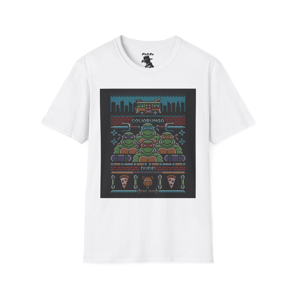 Retro Gaming T-Shirt - Nostalgic Pizza Party Design