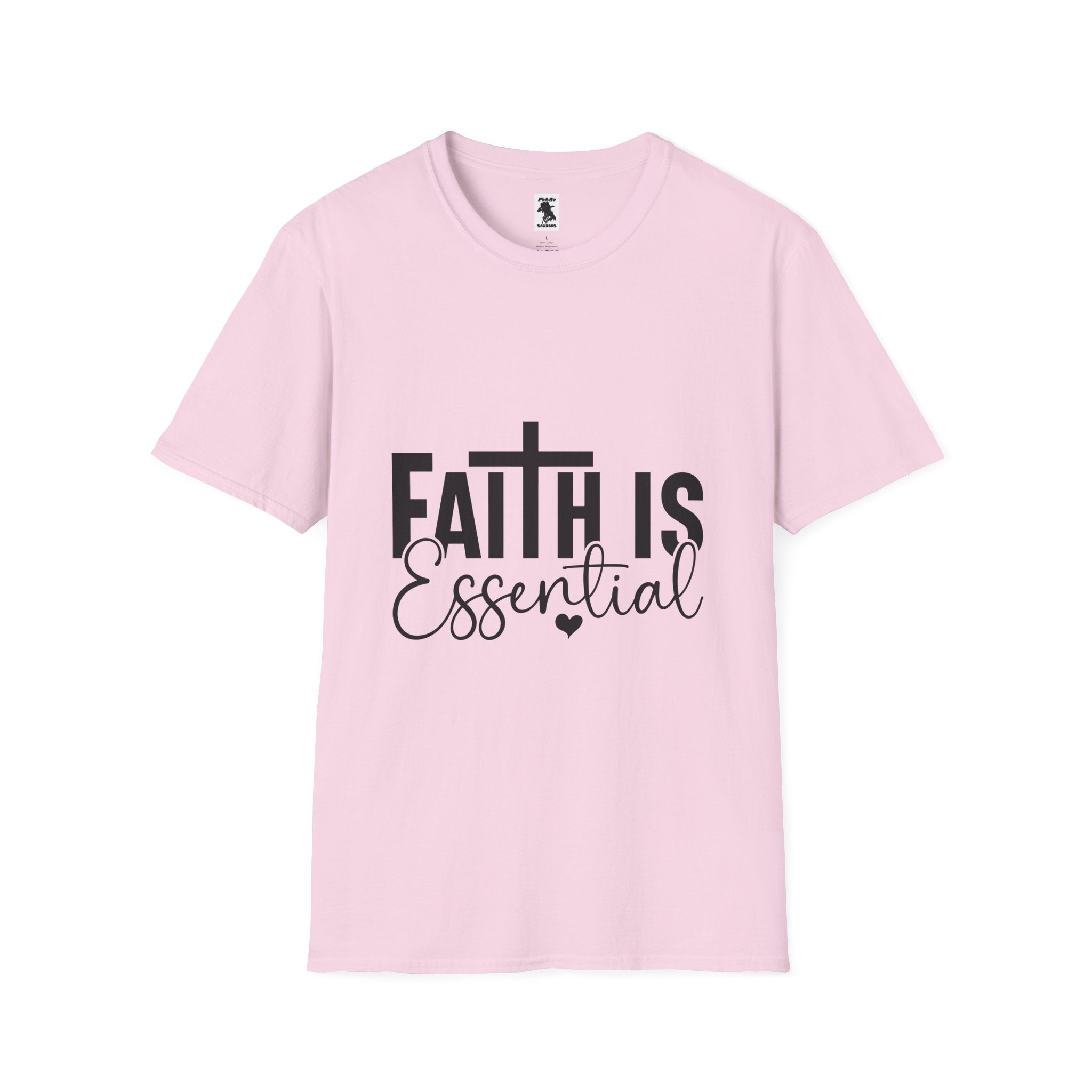 Faith is Essential Unisex Softstyle T-Shirt | Inspirational Tee for Everyday Wear