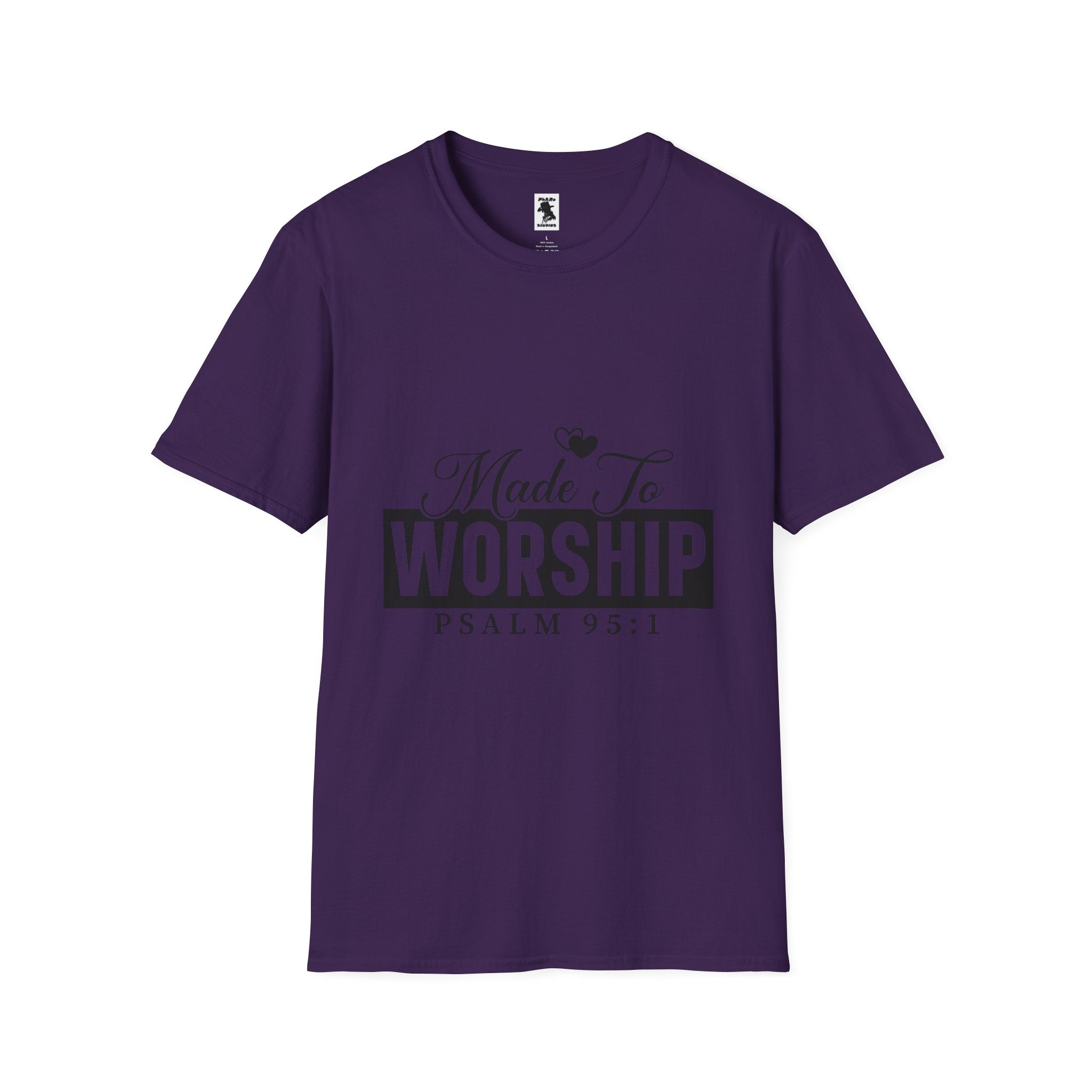 Made To Worship T-Shirt - Unisex Softstyle Tee for Faith and Praise