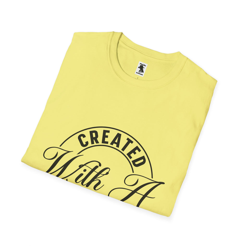 Inspirational Unisex Softstyle T-Shirt - 'Created With A Purpose'