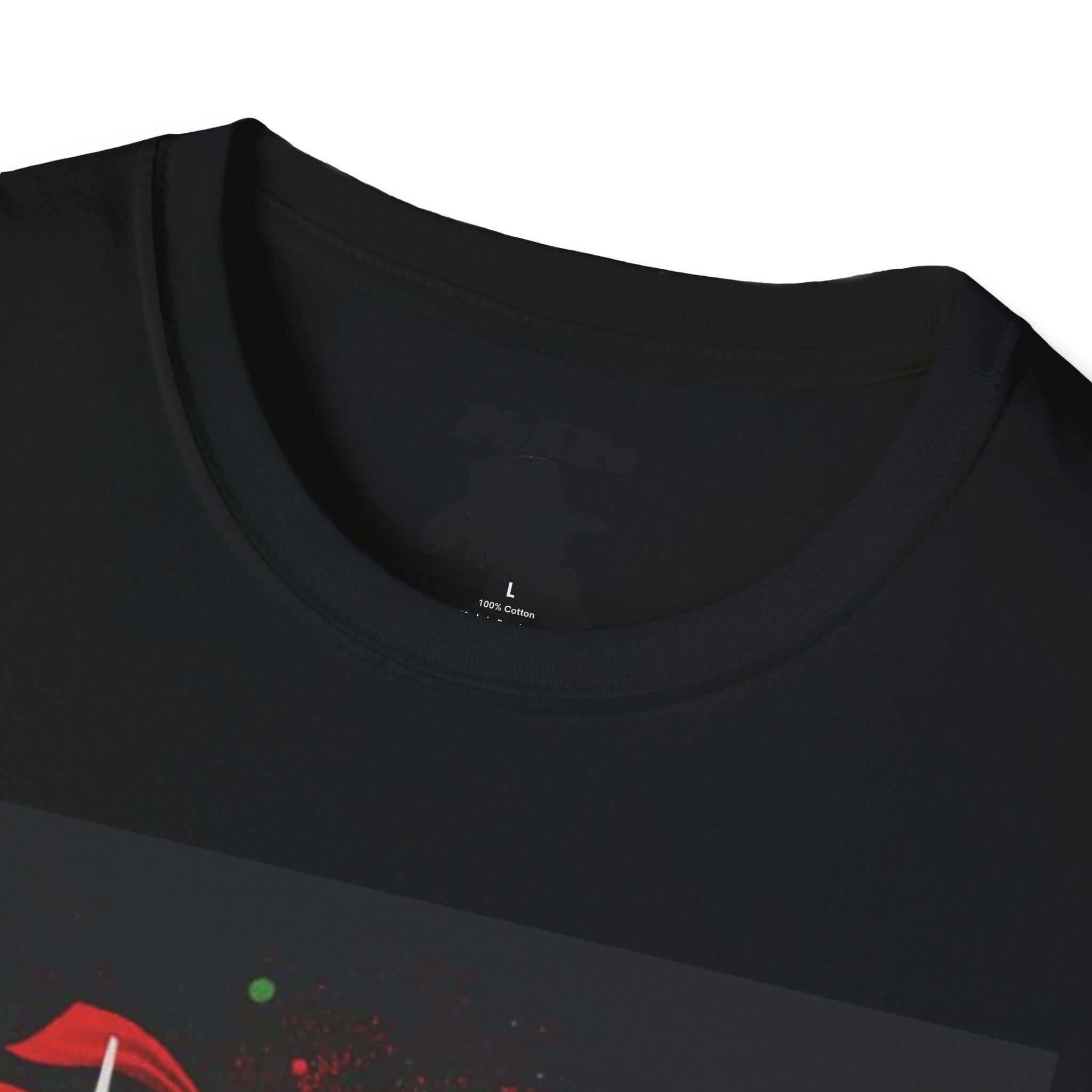 Bold Graphic Unisex T-Shirt - Edgy Design with Red and Green Elements