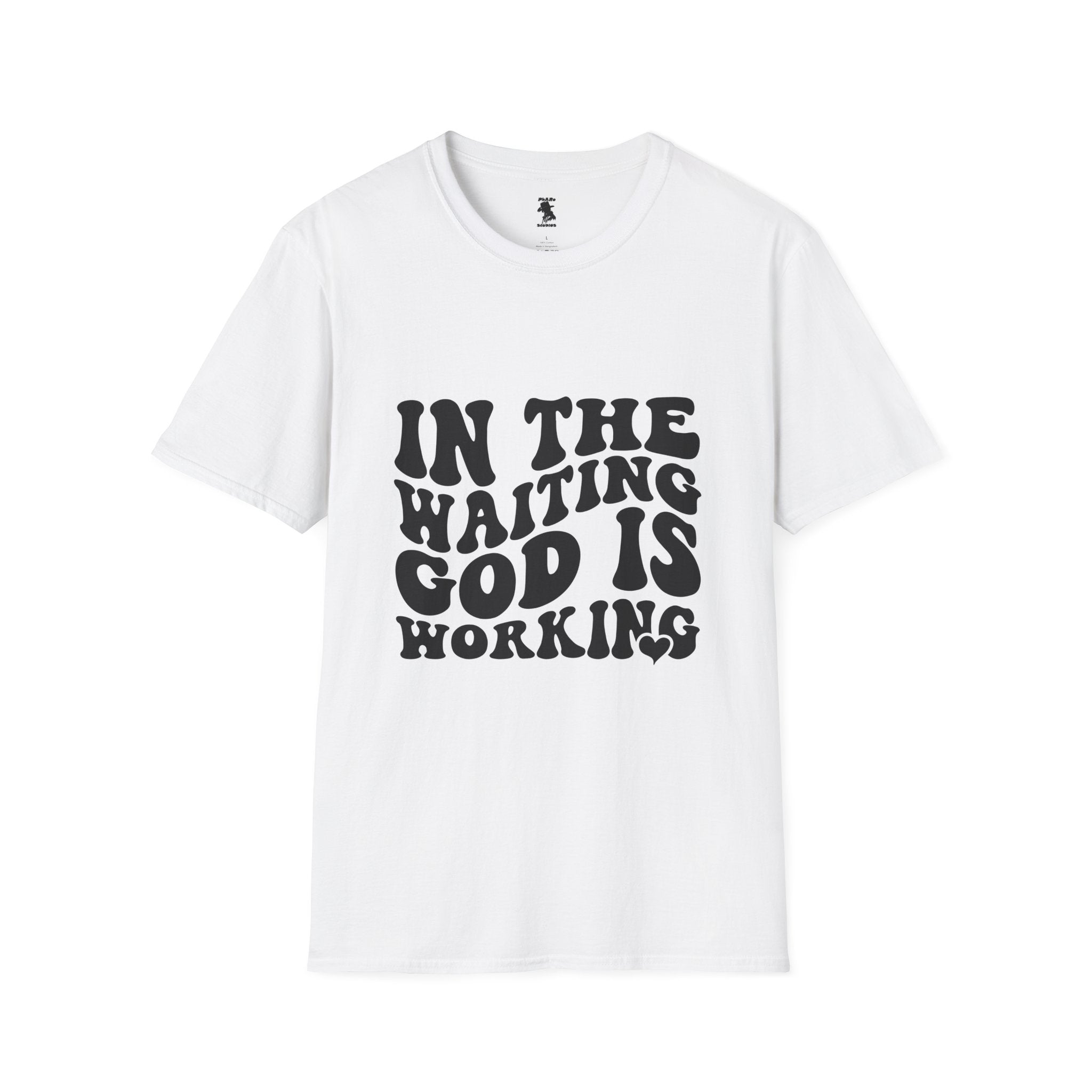 Inspirational Workout Unisex T-Shirt - 'In the Waiting God is Working'