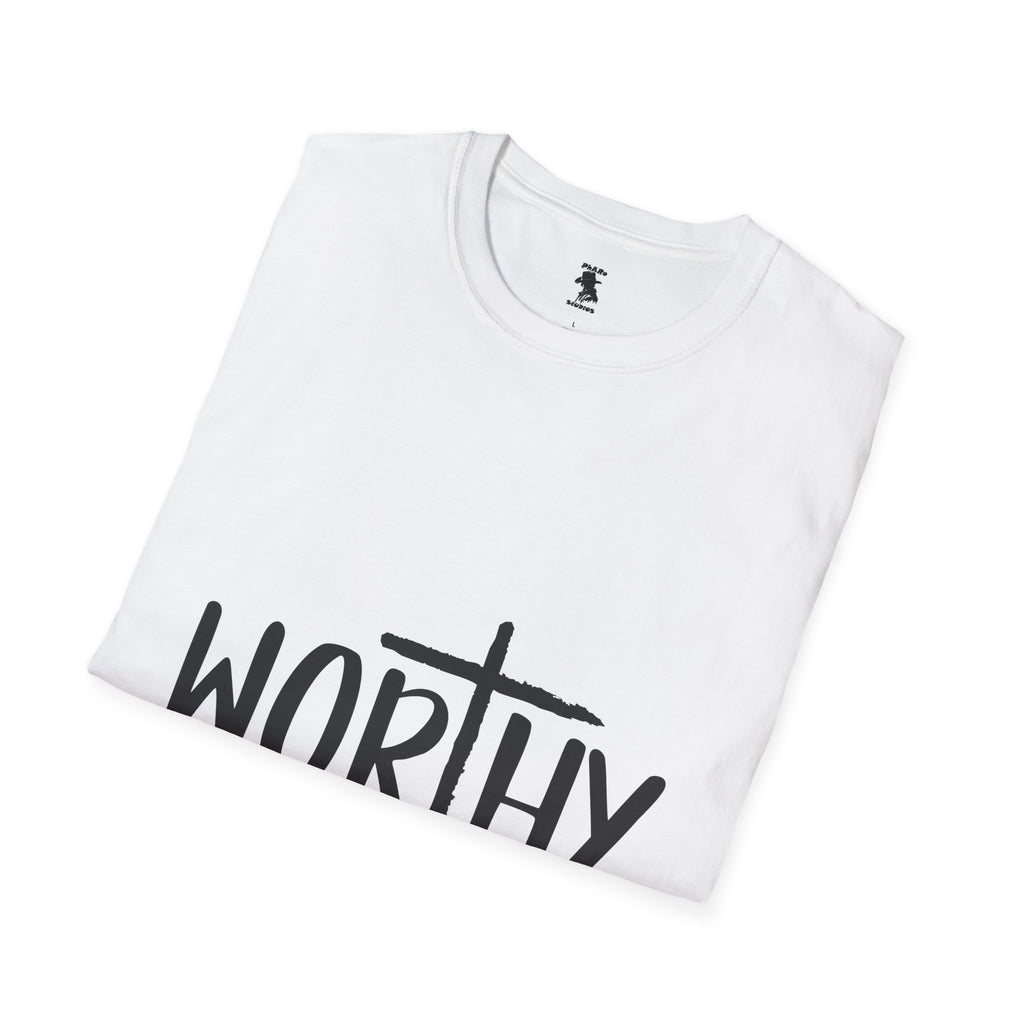 Worthy Unisex Softstyle T-Shirt - Faith-Inspired Apparel for Everyday Empowerment