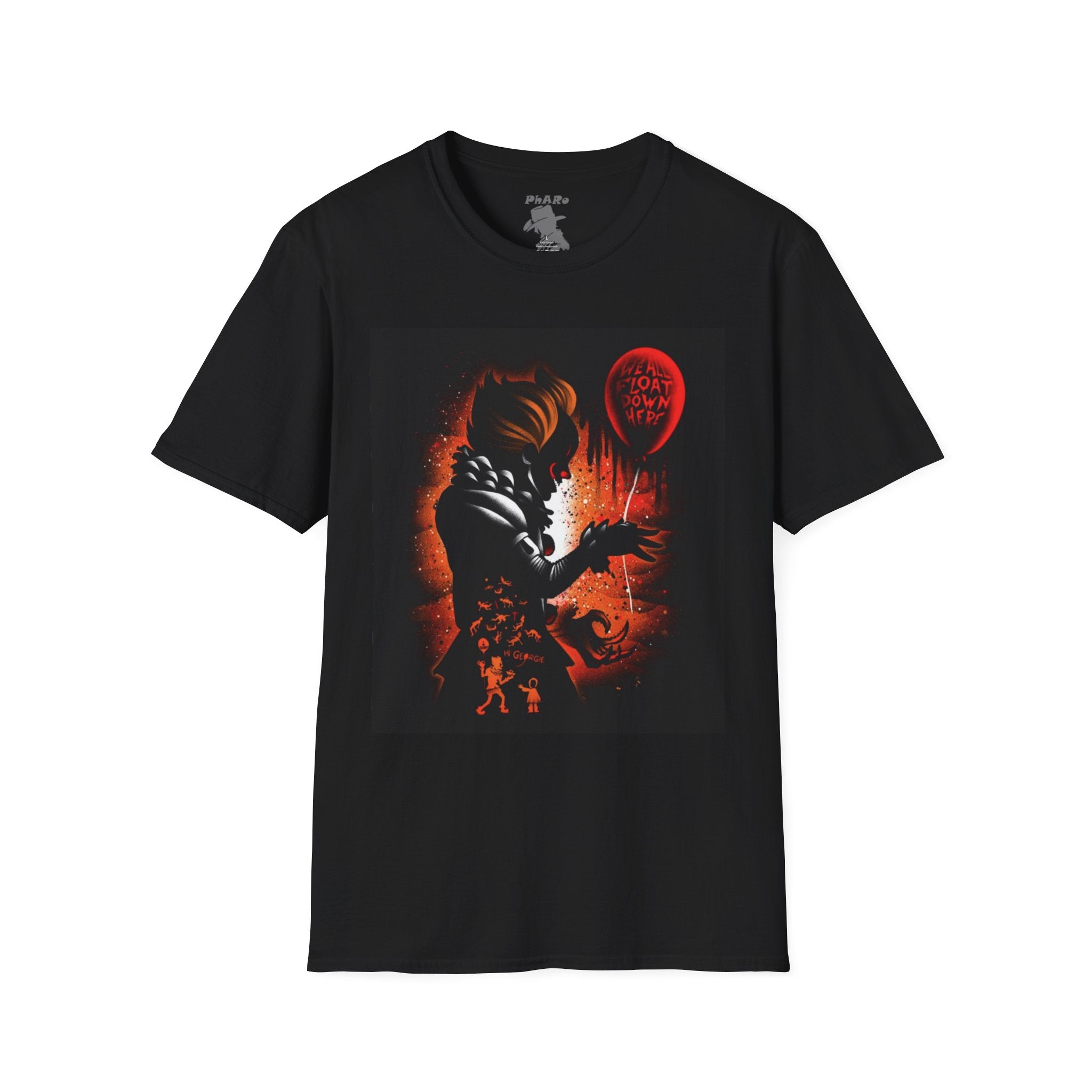 Creepy It Horror T-Shirt | Unisex Softstyle Tee with Balloon Design