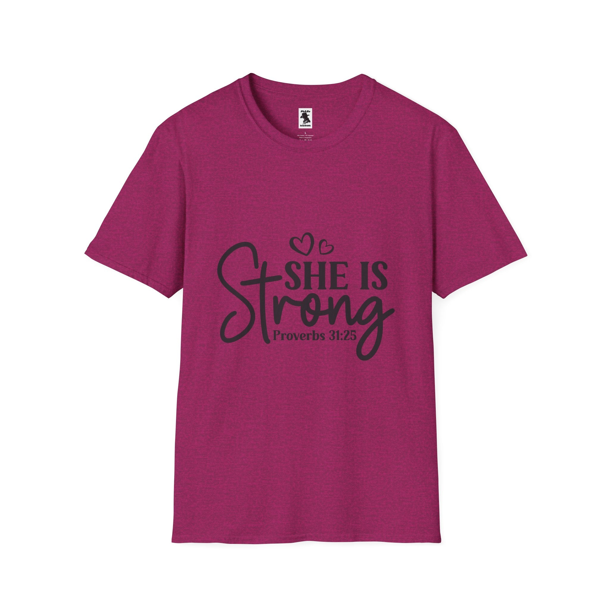 She Is Strong Proverbs 31:25 Unisex Softstyle T-Shirt