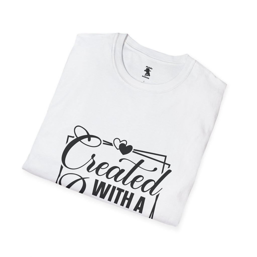 Motivational Unisex Softstyle T-Shirt - "Created with a Purpose"