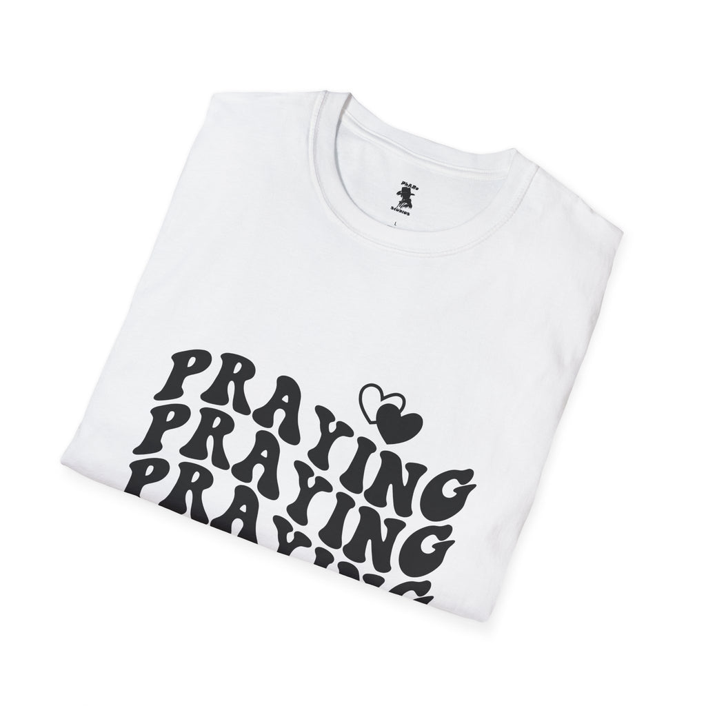 Praying Mama Unisex Softstyle T-Shirt - Inspirational, Comfortable Tee for Moms