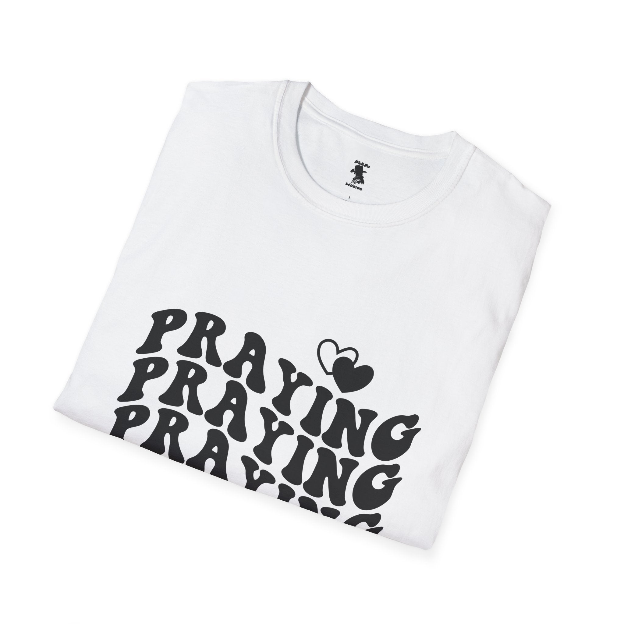 Praying Mama Unisex Softstyle T-Shirt - Inspirational, Comfortable Tee for Moms