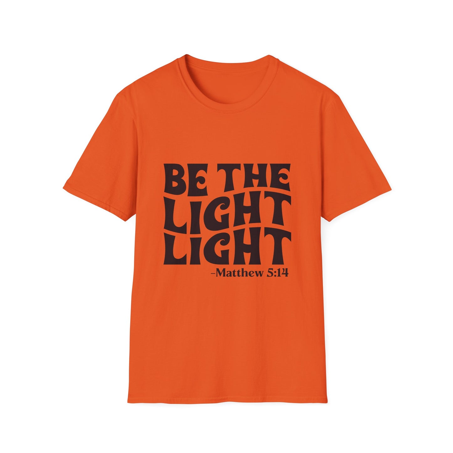 Be The Light T‑Shirt — Matthew 5:14 Inspirational Christian Tee
