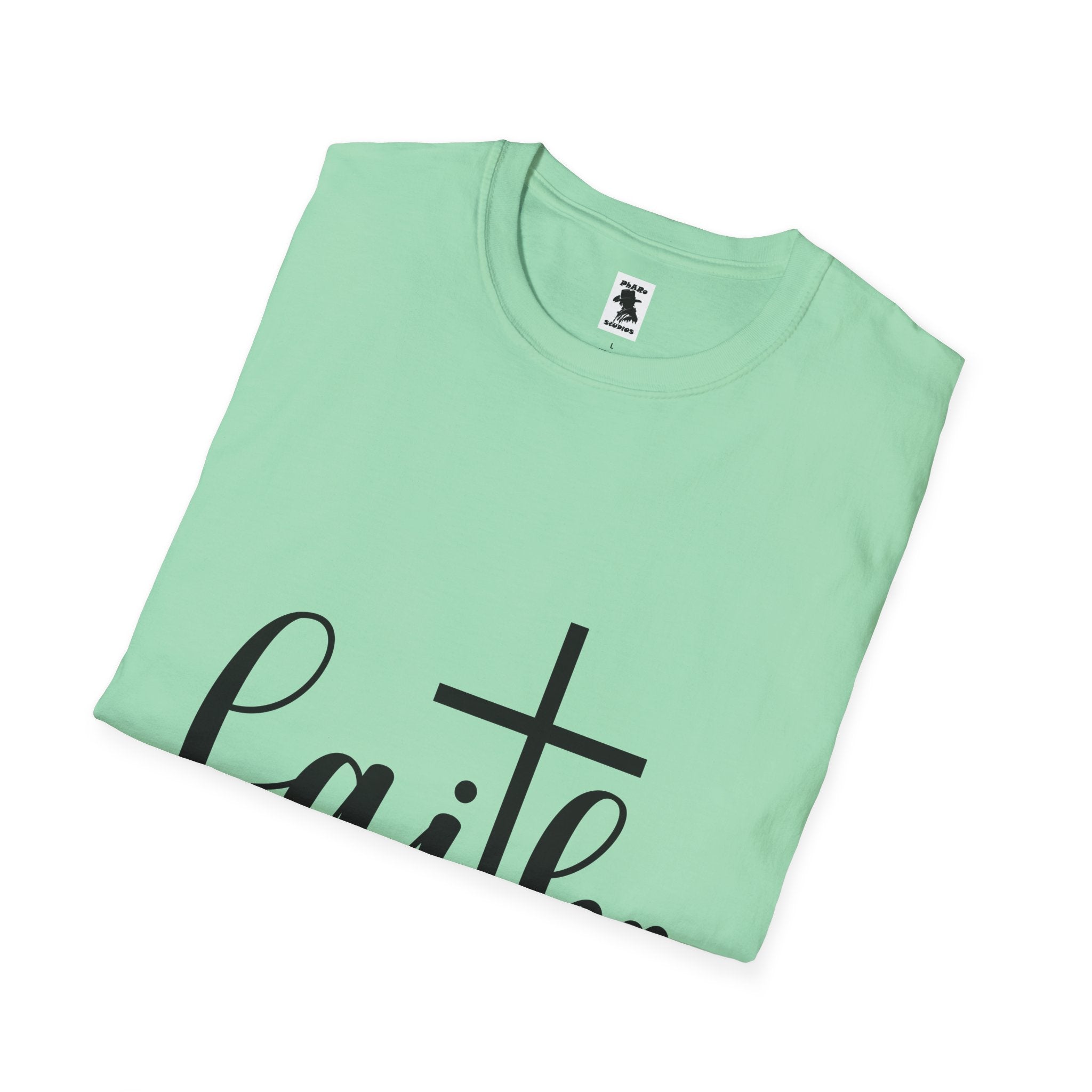 Faith Cross Unisex Softstyle T-Shirt | Inspirational Graphic Tee