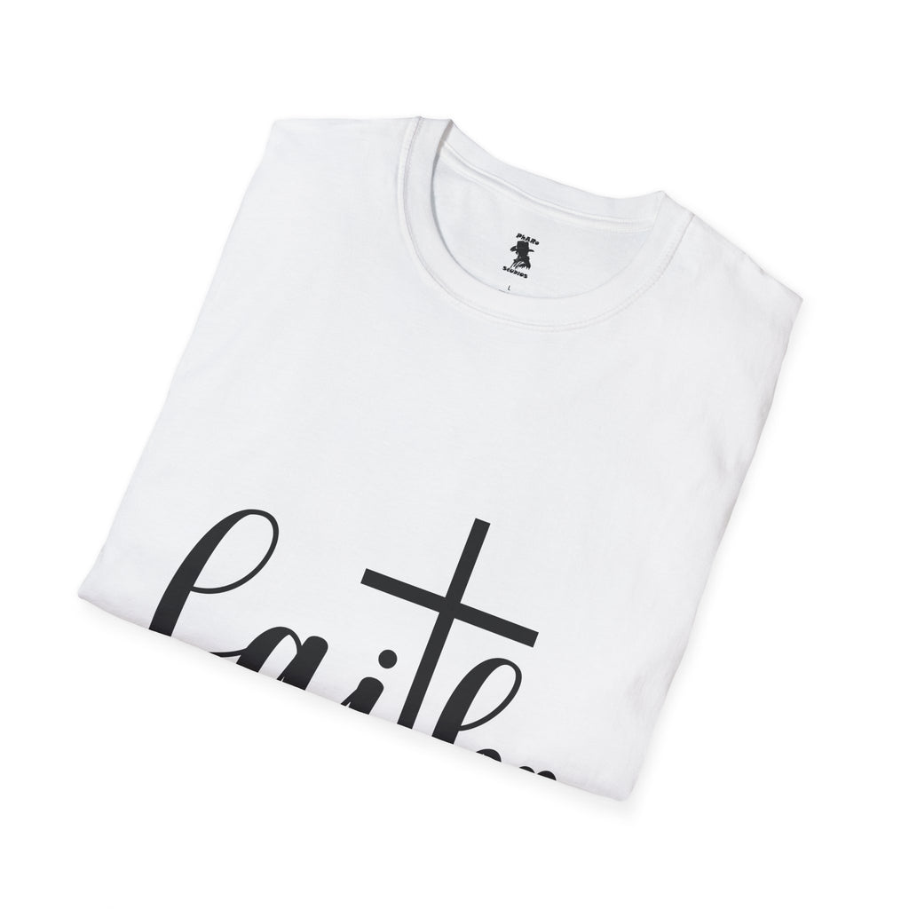 Faith Cross Unisex Softstyle T-Shirt | Inspirational Graphic Tee