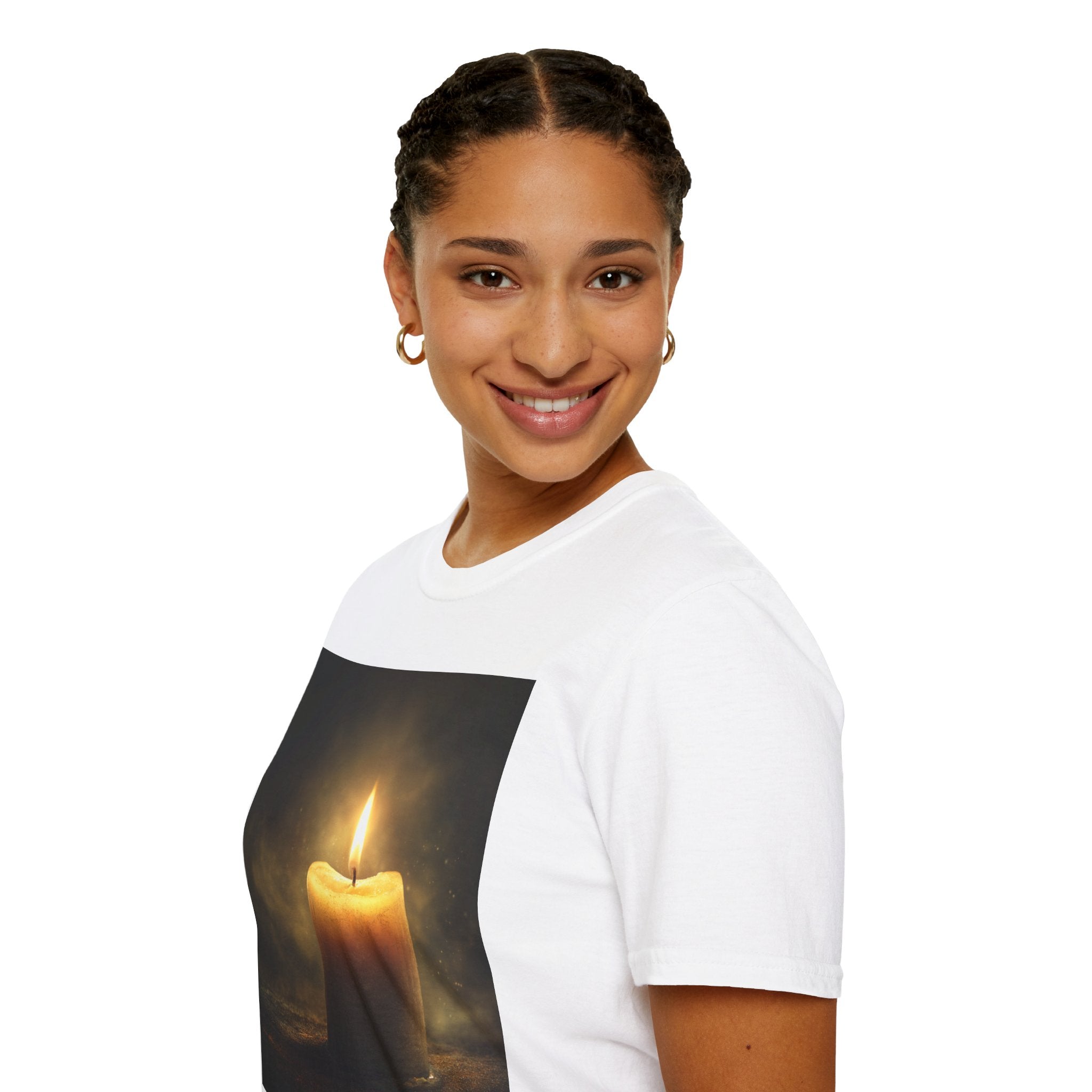 Lightbearer Unisex T-Shirt, Cozy Gift for Home Lovers, Relaxing Aesthetic Apparel, Perfect for Birthdays, Meditation, or Home Decor