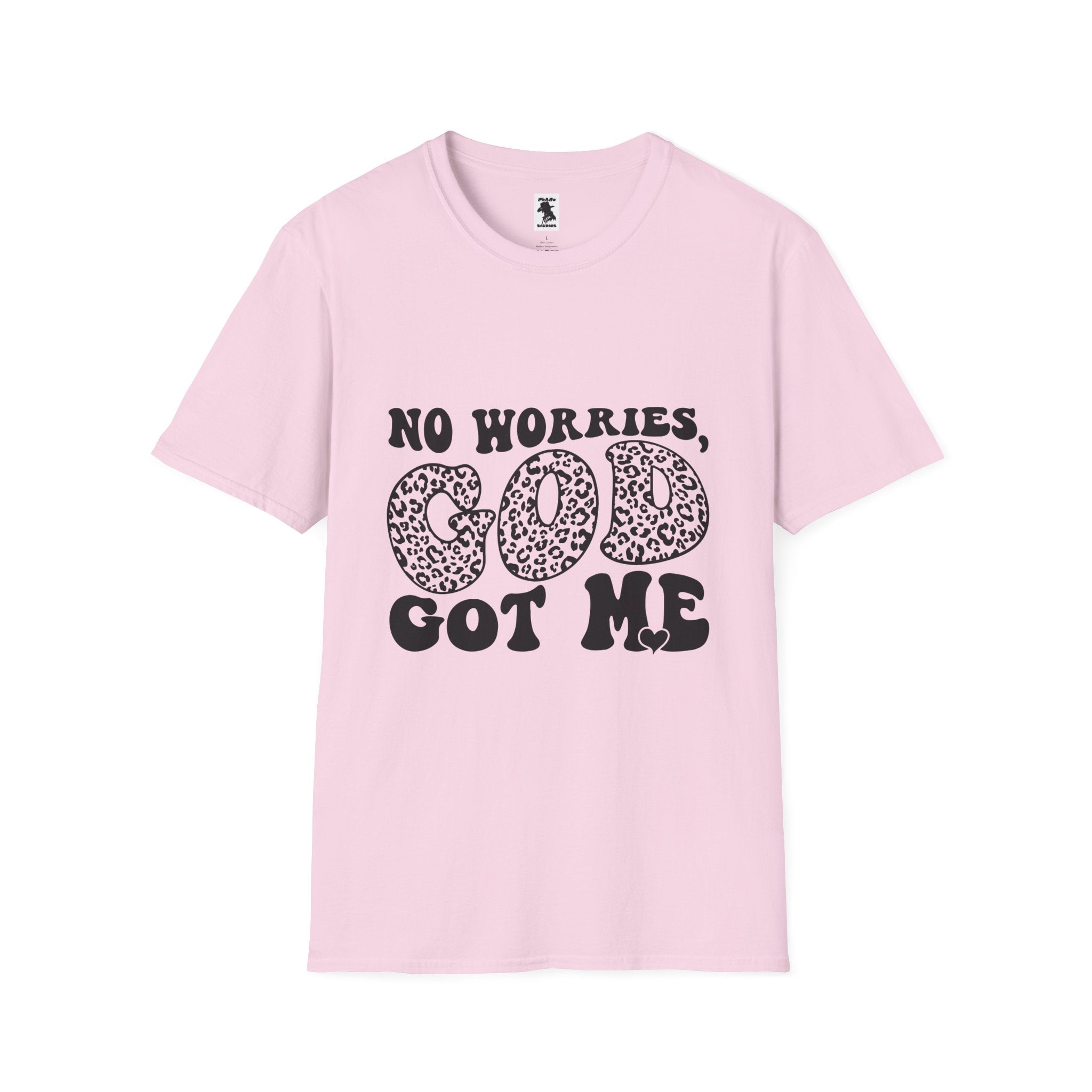 Inspirational Unisex Softstyle T-Shirt | "No Worries, God Got Me"