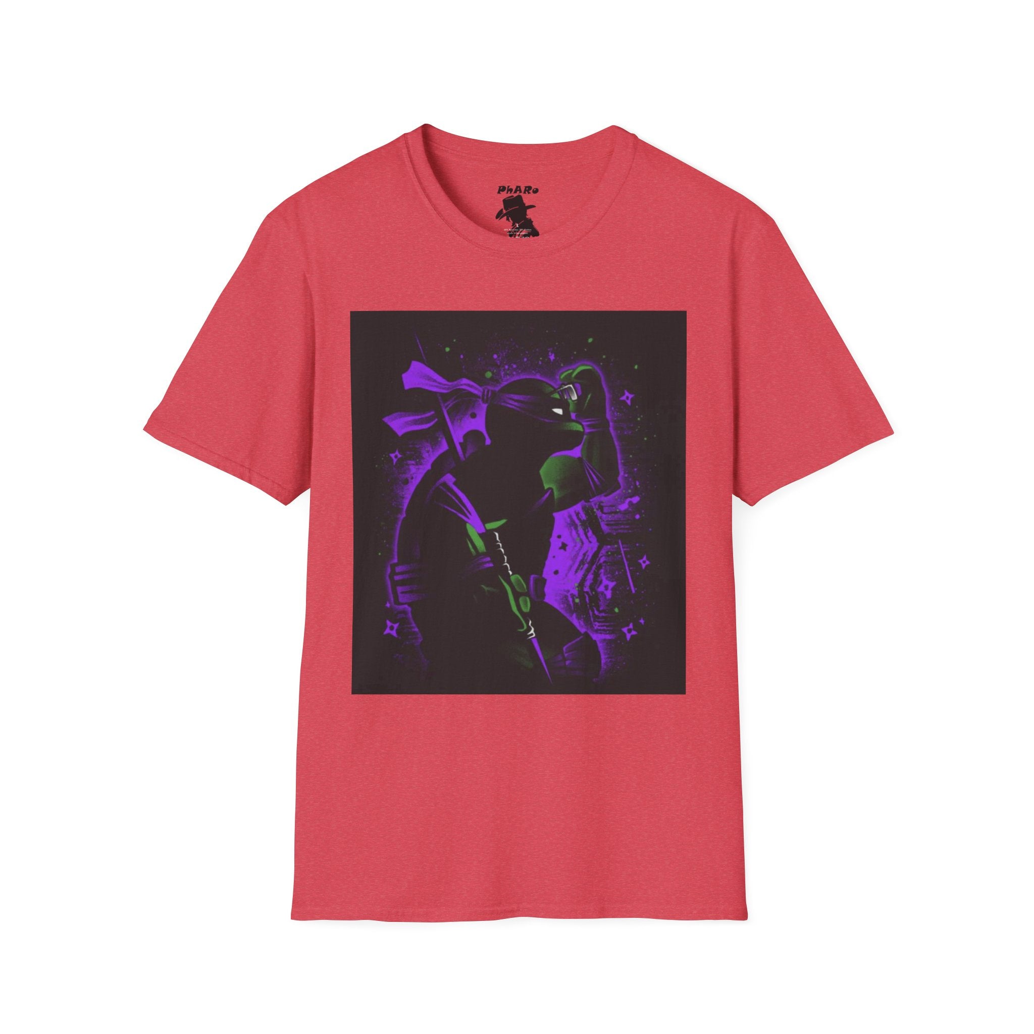 Bold Graphic Unisex T-Shirt - Edgy Design with Purple and Green Elements