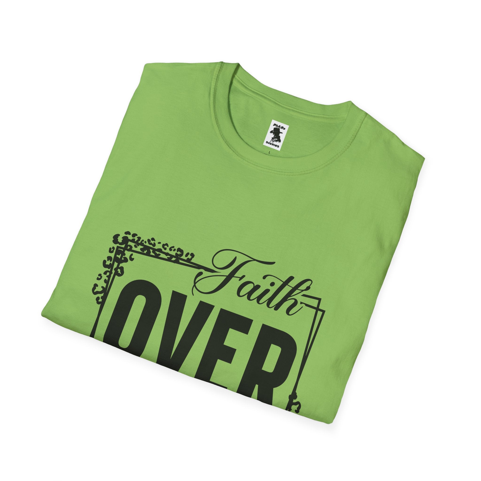 Faith Over Fear Unisex Softstyle T-Shirt - Inspirational Graphic Tee