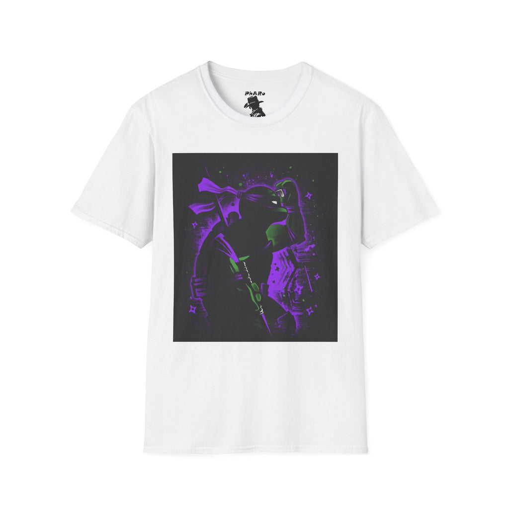 Bold Graphic Unisex T-Shirt - Edgy Design with Purple and Green Elements
