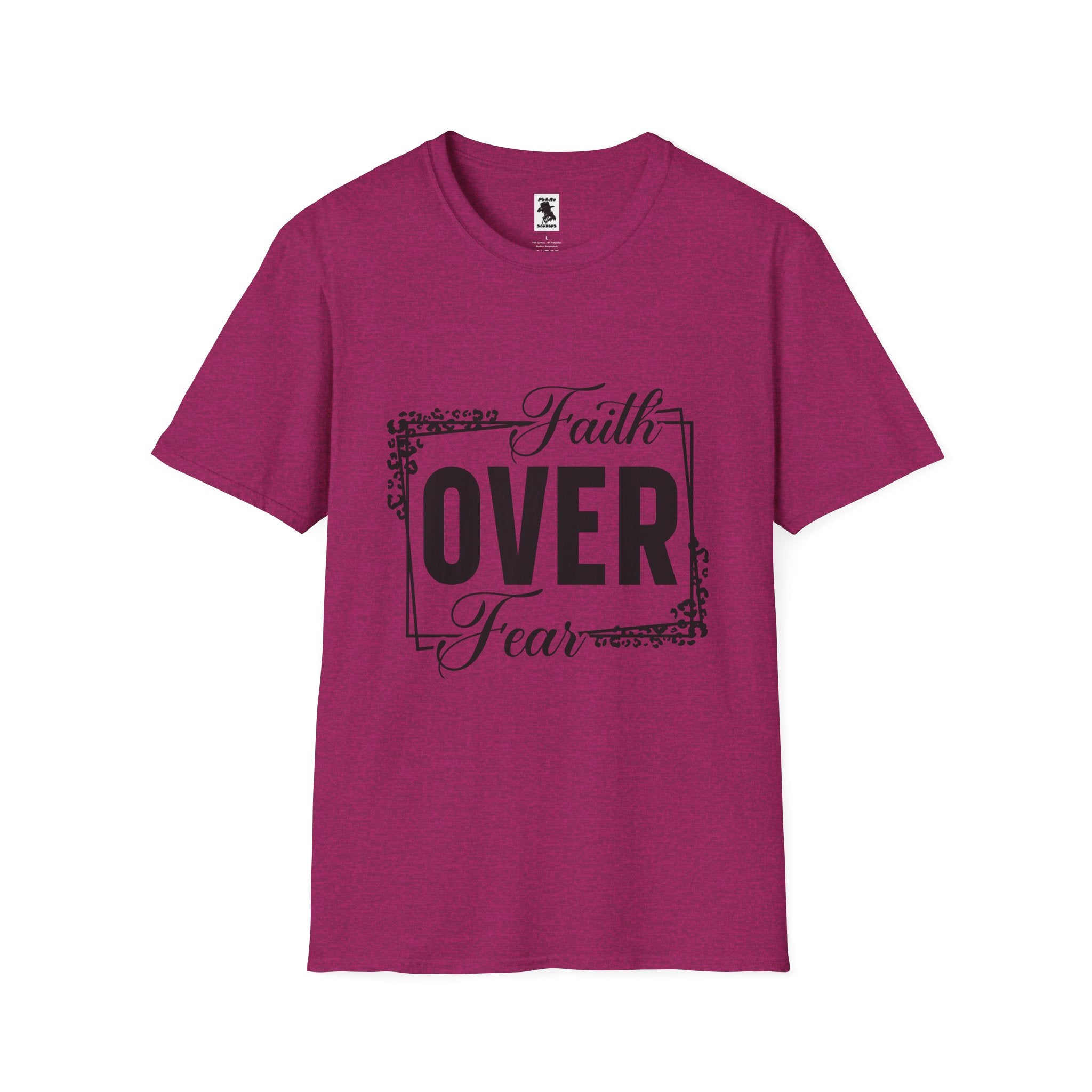 Faith Over Fear Unisex Softstyle T-Shirt - Inspirational Graphic Tee