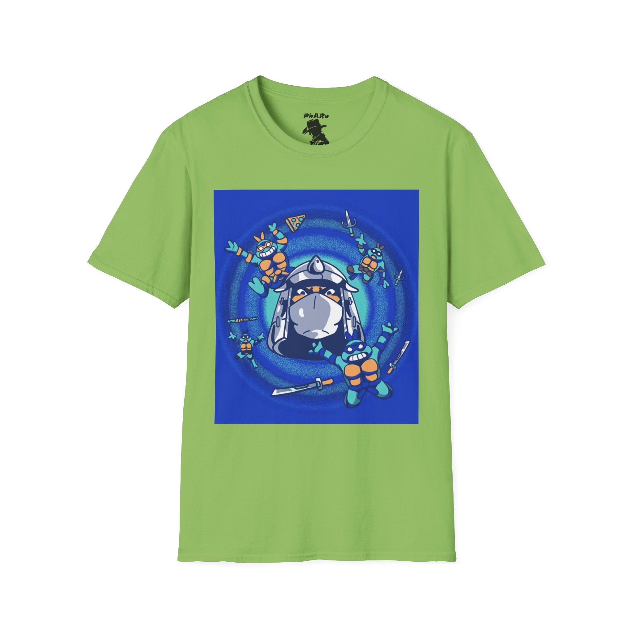 Whimsical TMNT Arcade Adventure Unisex Softstyle T-Shirt