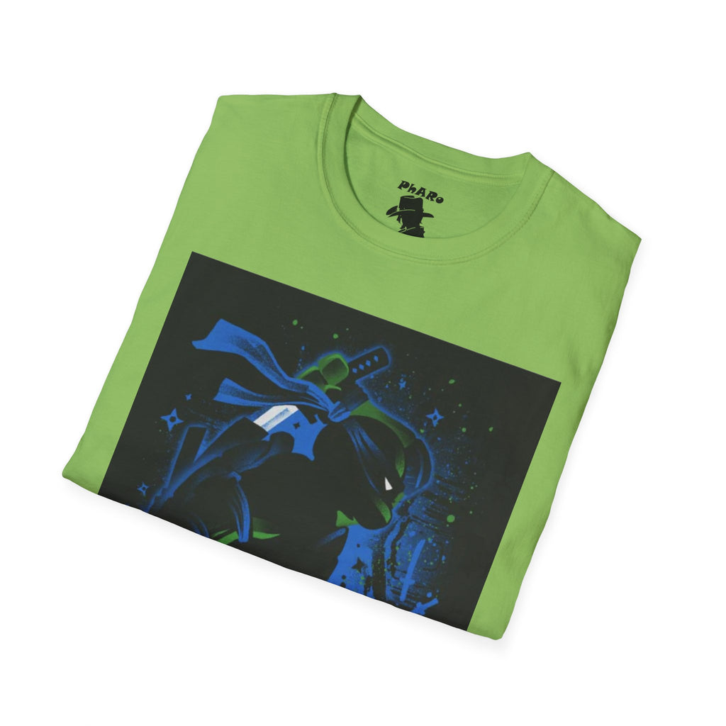 Bold Graphic Unisex T-Shirt - Edgy Design with Blue and Green Elements