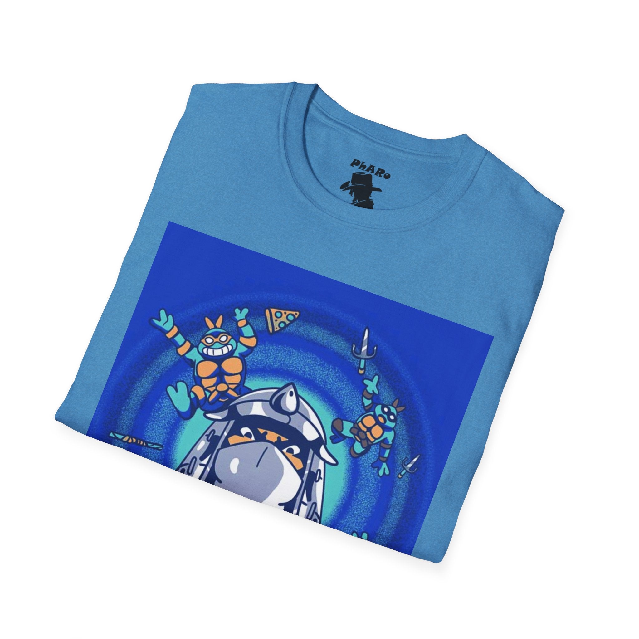 Whimsical TMNT Arcade Adventure Unisex Softstyle T-Shirt