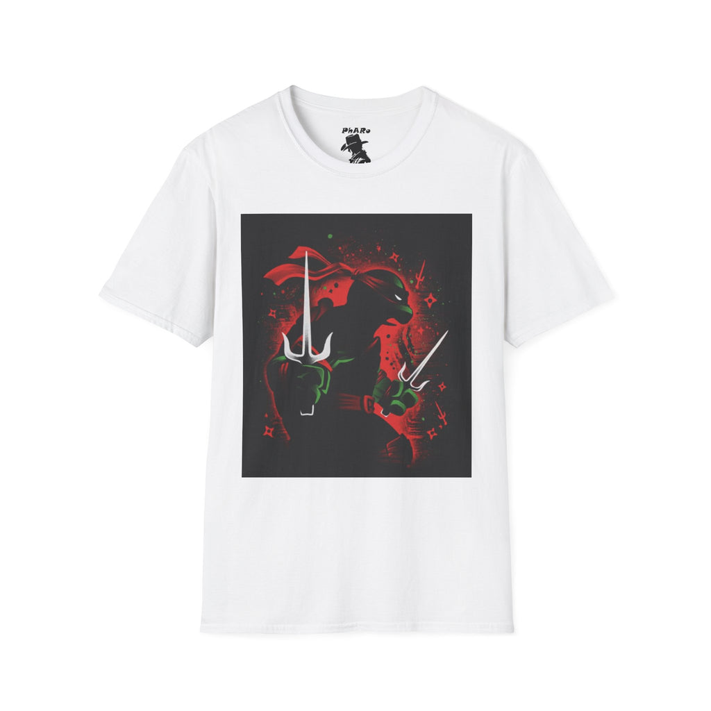 Bold Graphic Unisex T-Shirt - Edgy Design with Red and Green Elements