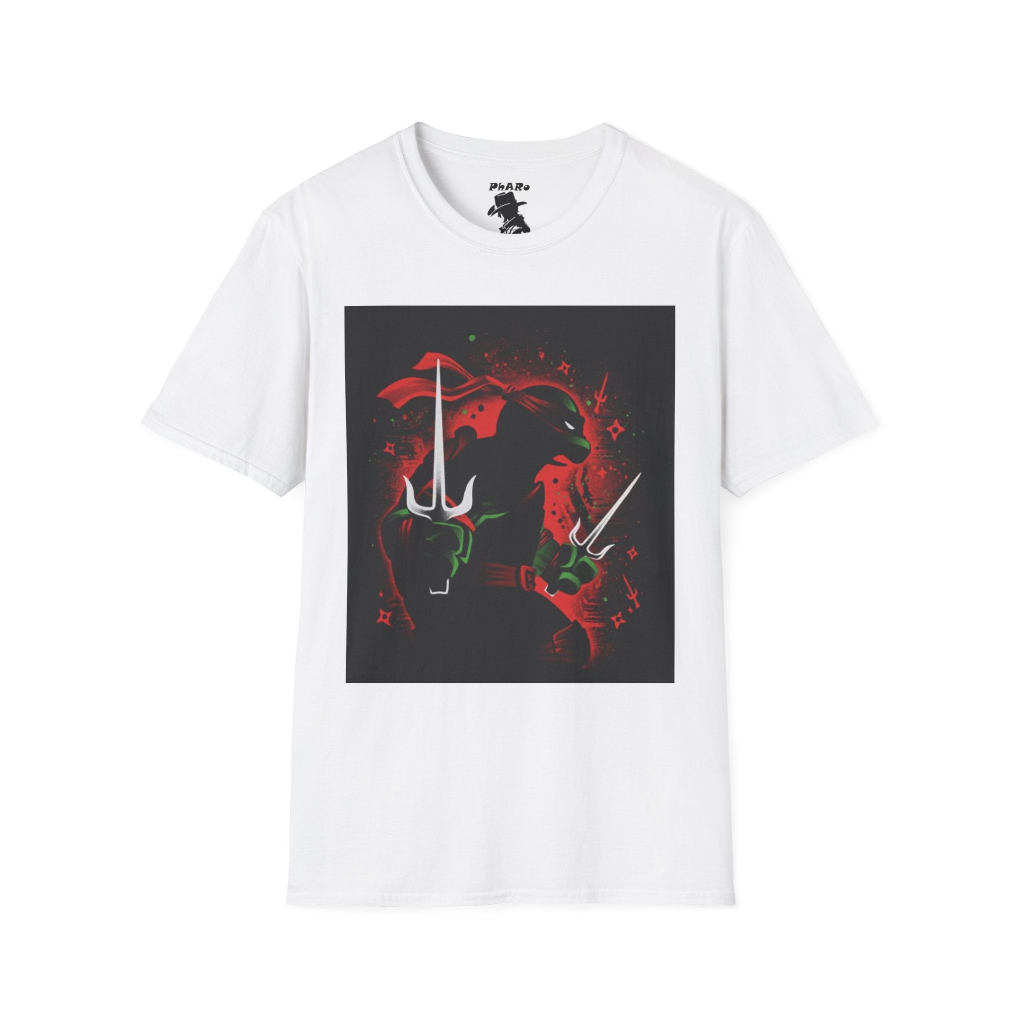 Bold Graphic Unisex T-Shirt - Edgy Design with Red and Green Elements