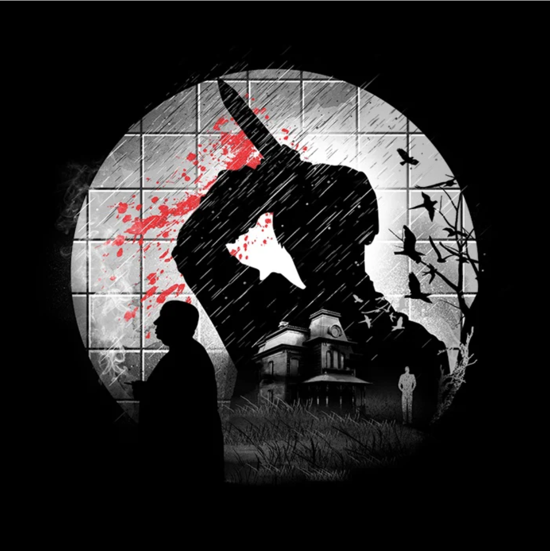 Unisex Softstyle T-Shirt - Psycho - Hitchcock