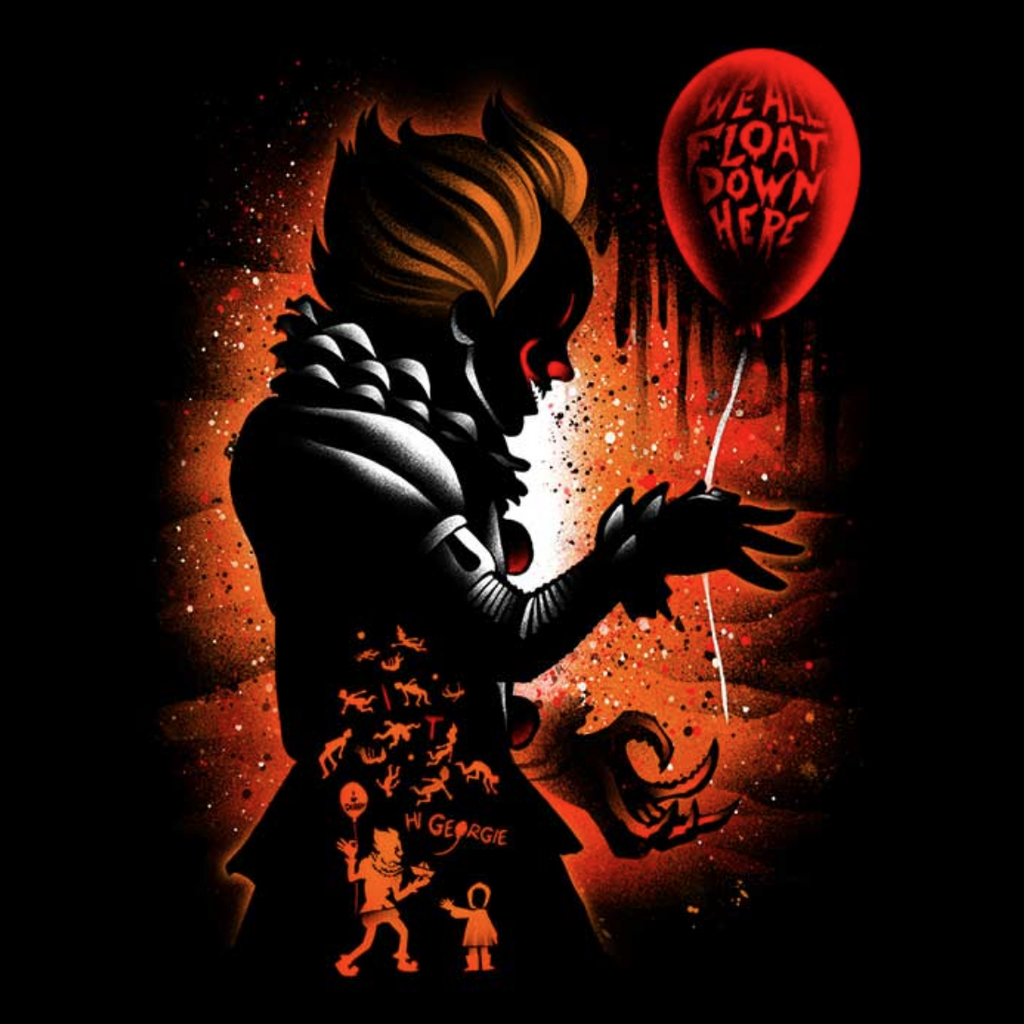 Creepy It Horror T-Shirt | Unisex Softstyle Tee with Balloon Design