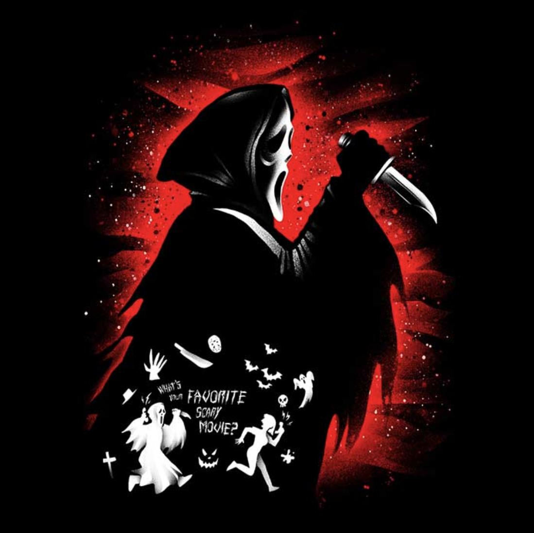 Unisex Softstyle T-Shirt - GhostFace - Scream  Horror