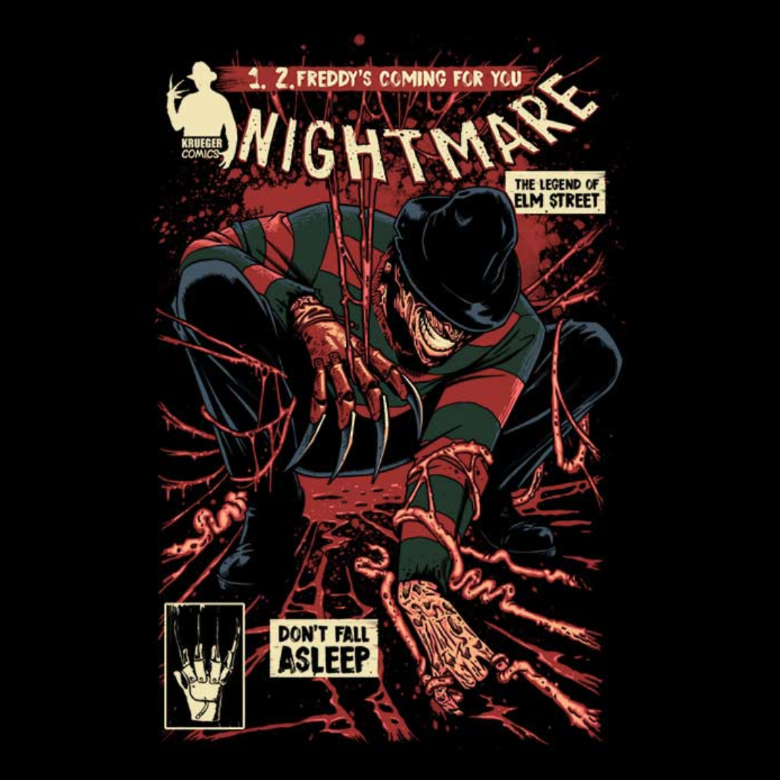 Vintage Nightmare Graphic Unisex T-Shirt - Perfect for Horror Fans
