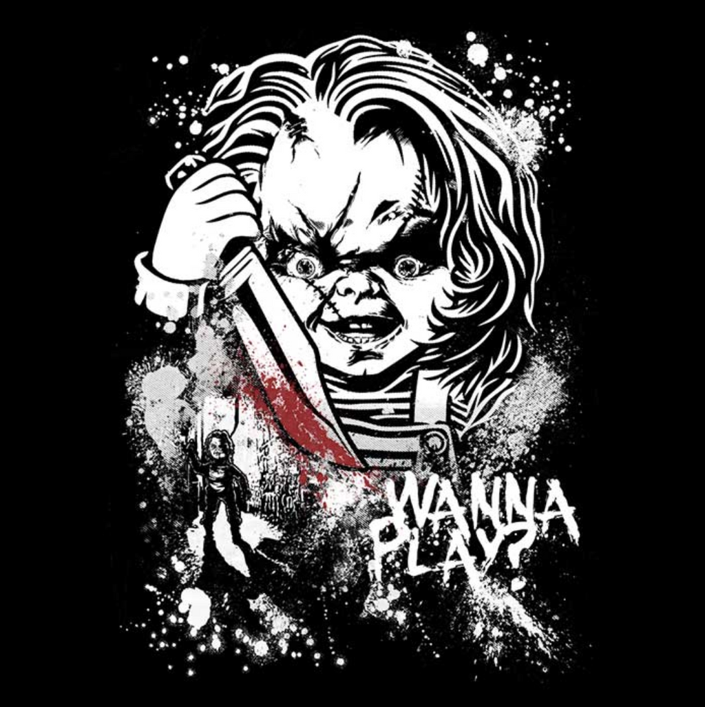 Wanna Play Horror T-Shirt for Fans of Chilling Movies