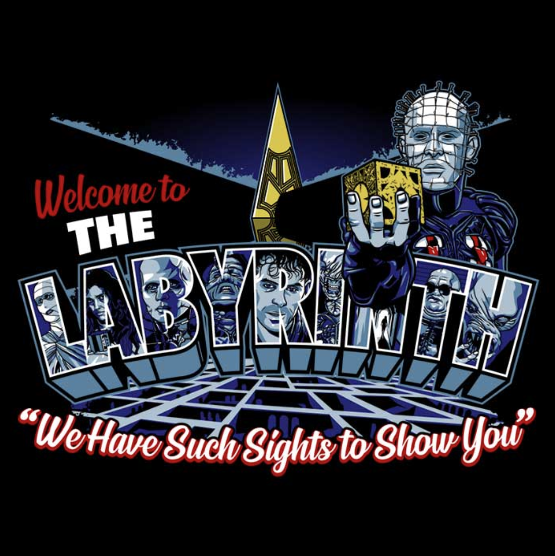 Unisex Softstyle T-Shirt - Welcome to the Labyrinth Graphic Tee