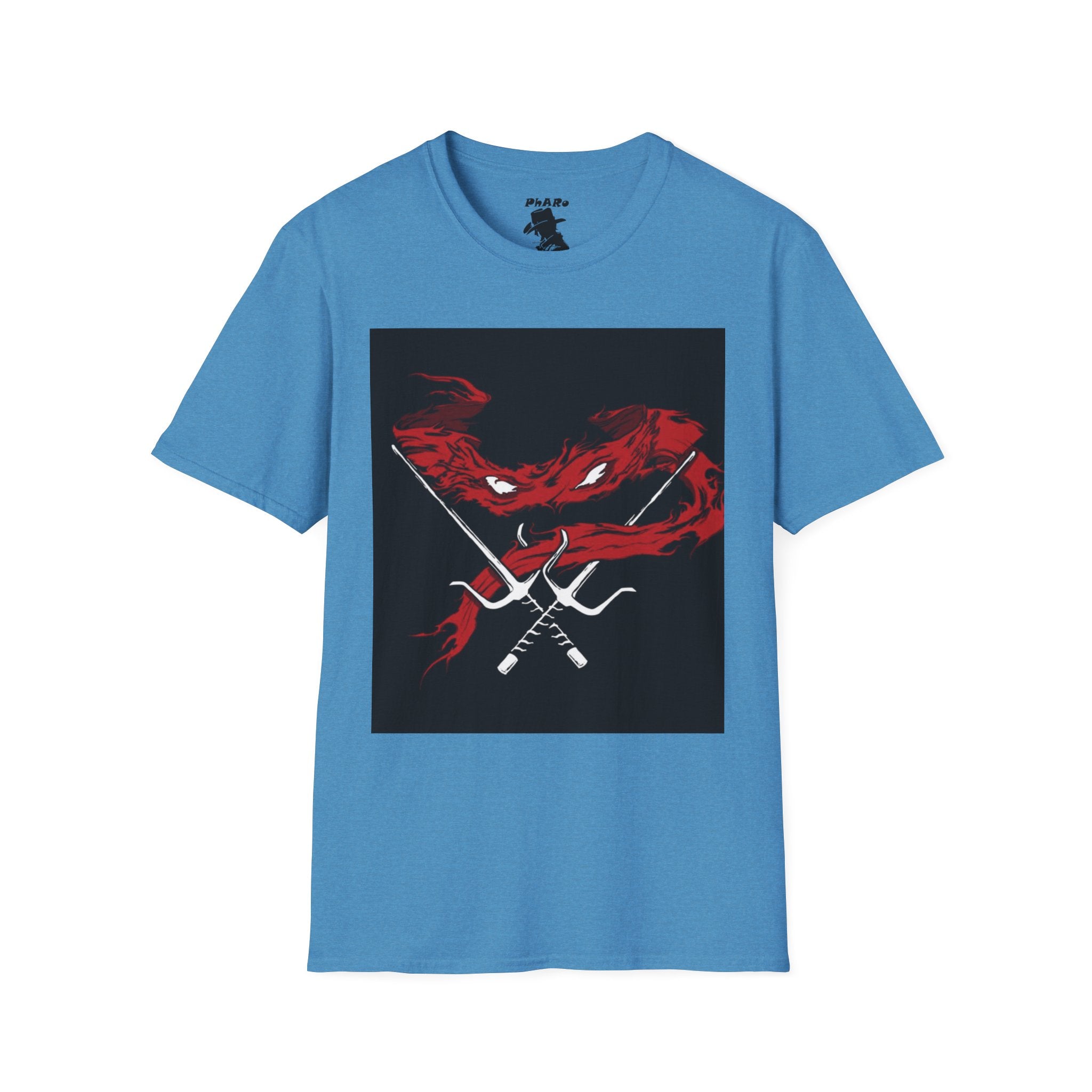 Unisex Softstyle T-Shirt - Fierce Red Turtle Design