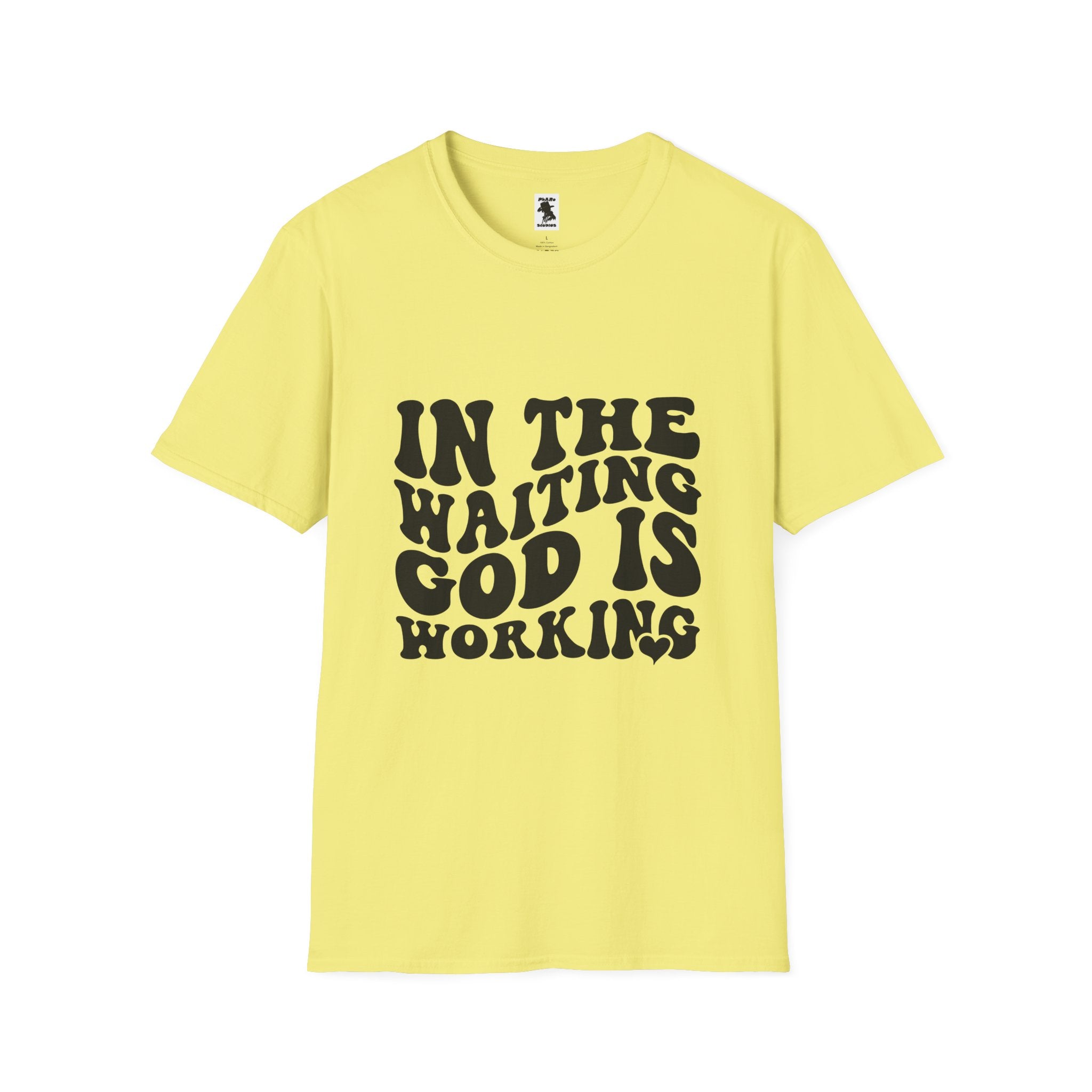 Inspirational Workout Unisex T-Shirt - 'In the Waiting God is Working'