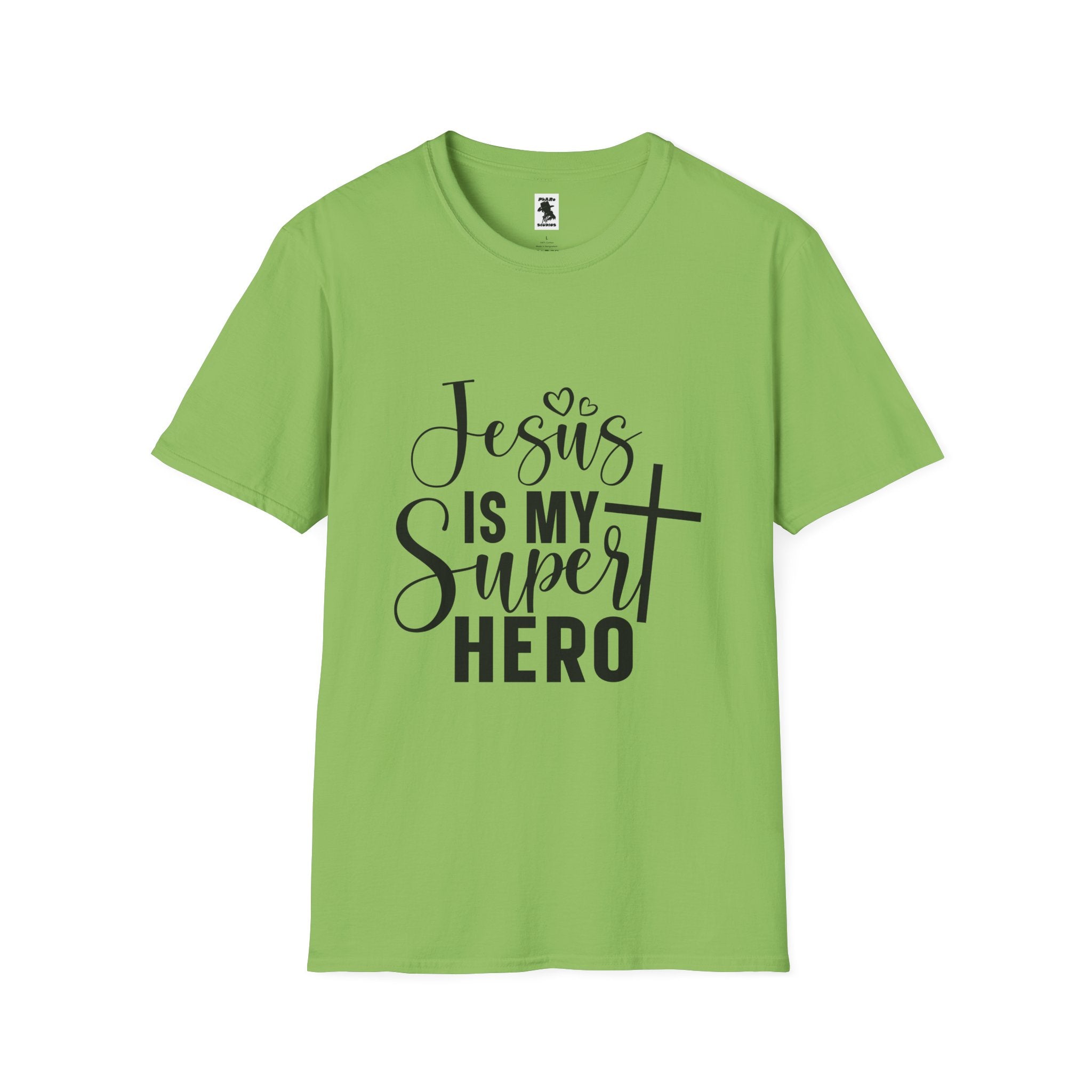 Unisex Softstyle T-Shirt - 'Jesus is My Superhero' Inspirational Tee