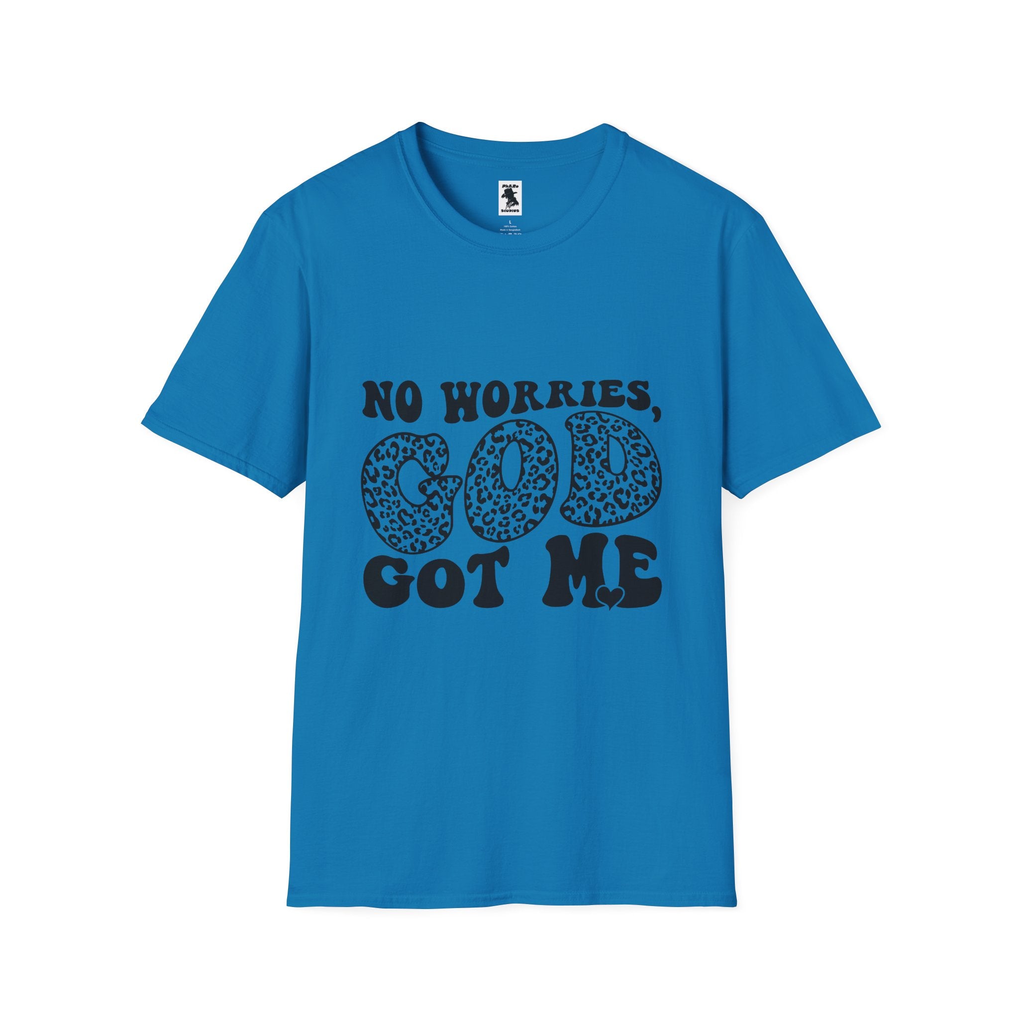 Inspirational Unisex Softstyle T-Shirt | "No Worries, God Got Me"