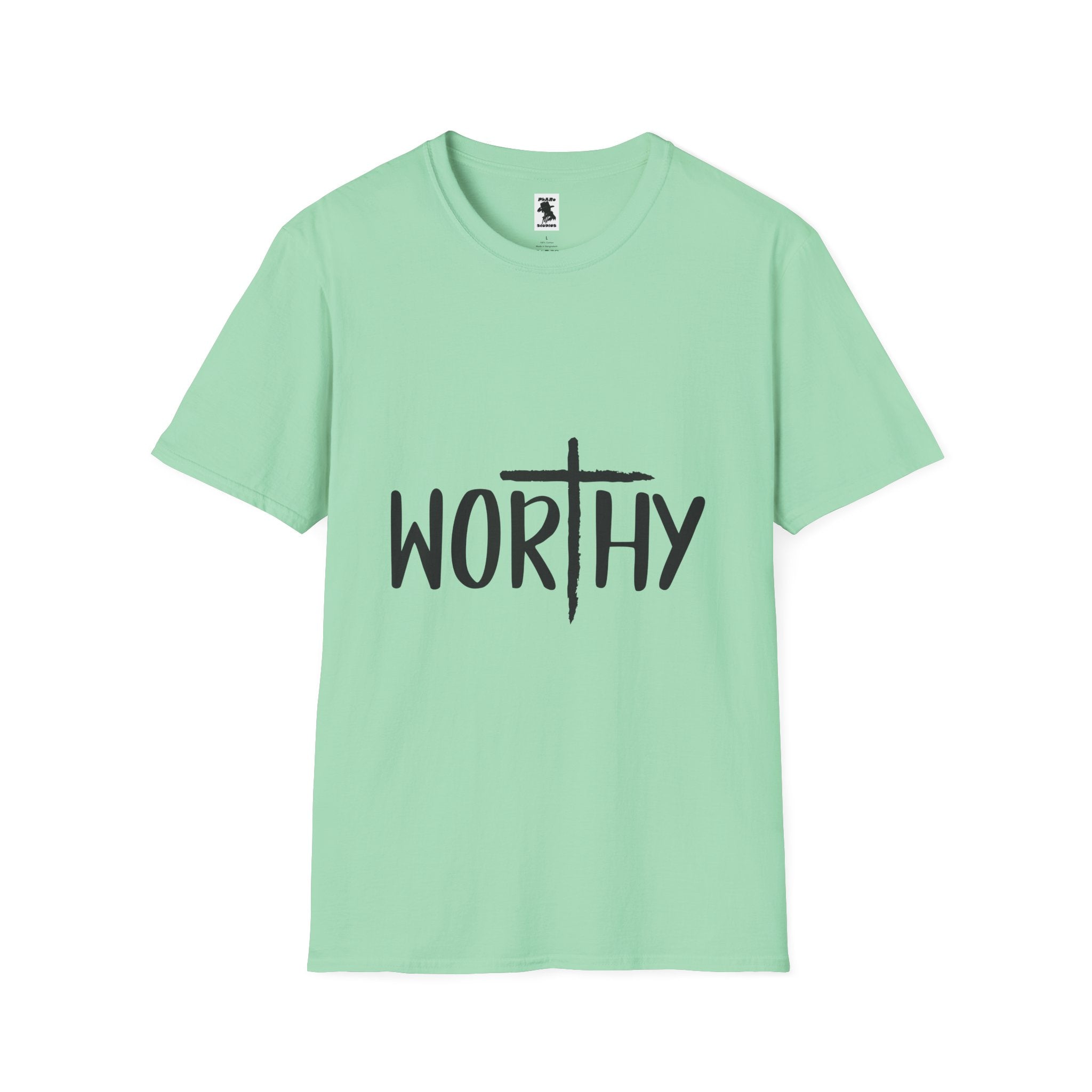 Worthy Unisex Softstyle T-Shirt - Faith-Inspired Apparel for Everyday Empowerment