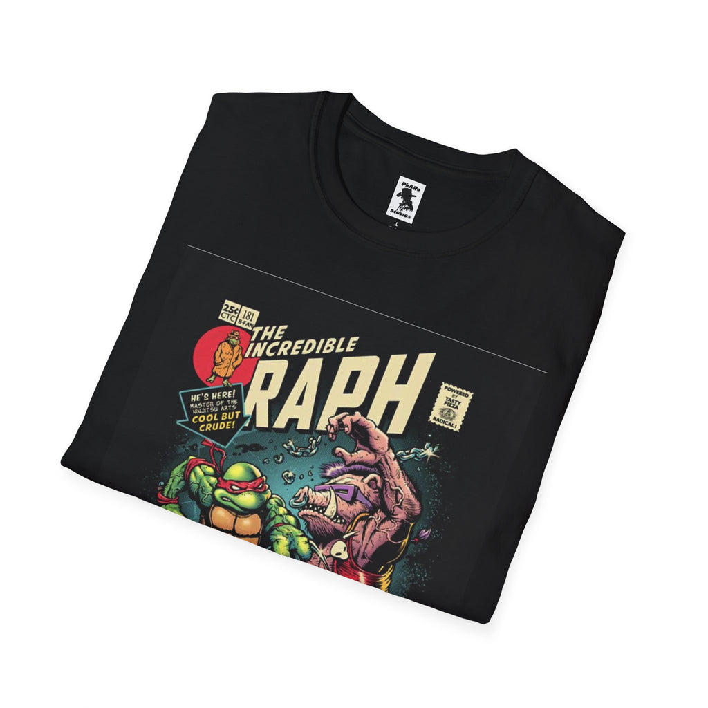 Unisex Softstyle T-Shirt - Retro Comic Raph Design