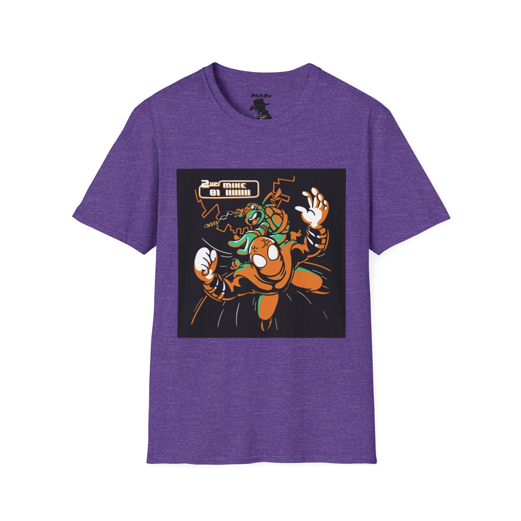 Unisex Softstyle T-Shirt - Vibrant TMNT Arcade Design