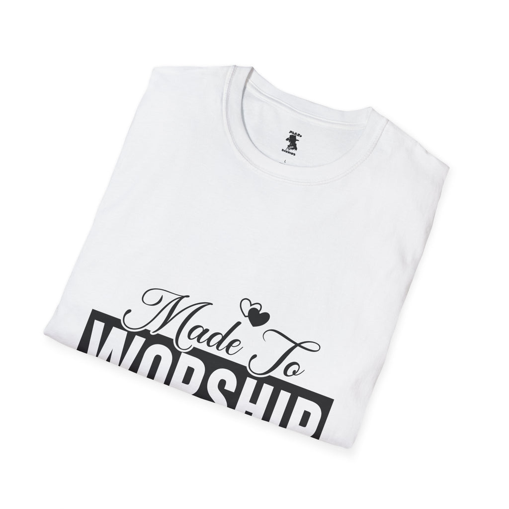 Made To Worship T-Shirt - Unisex Softstyle Tee for Faith and Praise