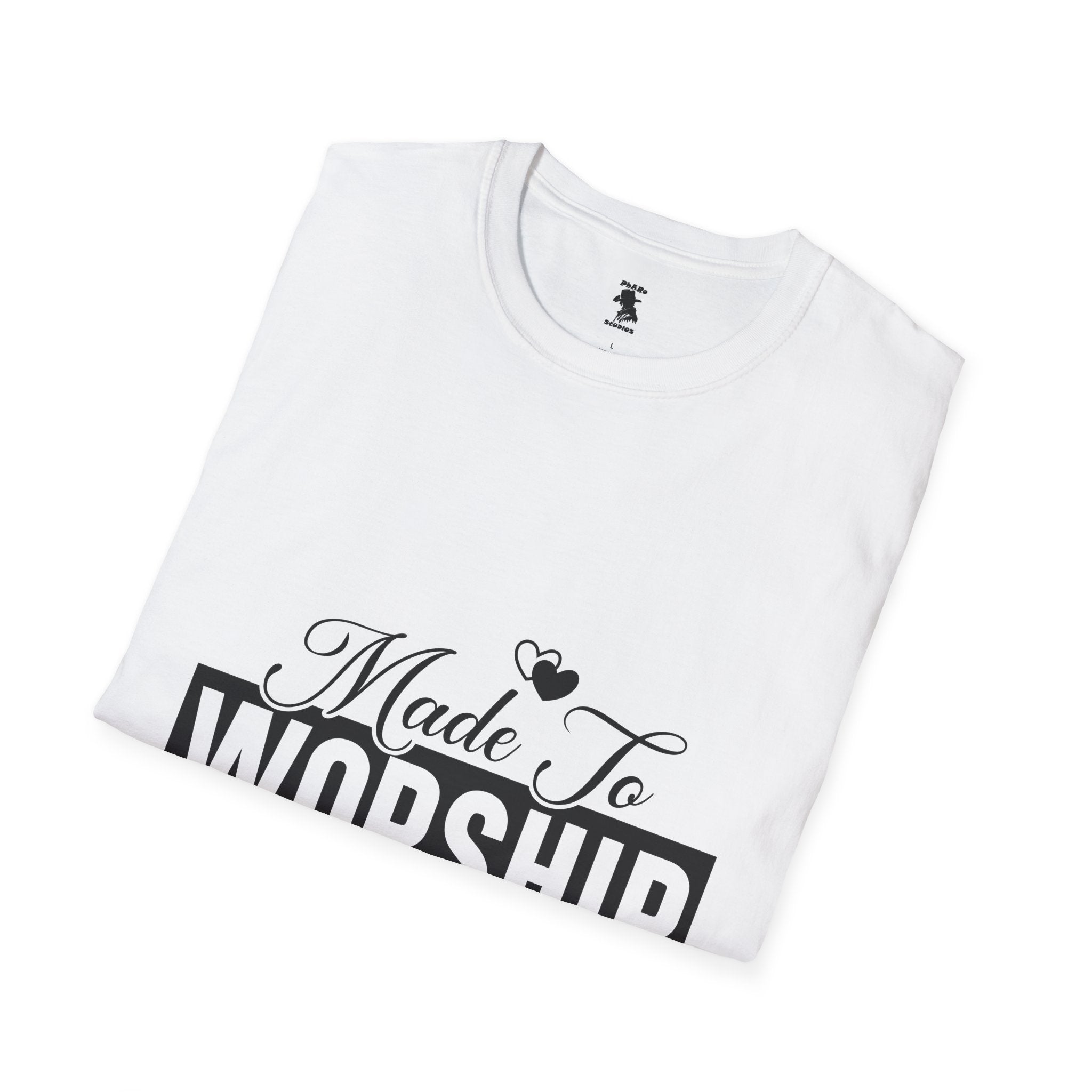 Made To Worship T-Shirt - Unisex Softstyle Tee for Faith and Praise
