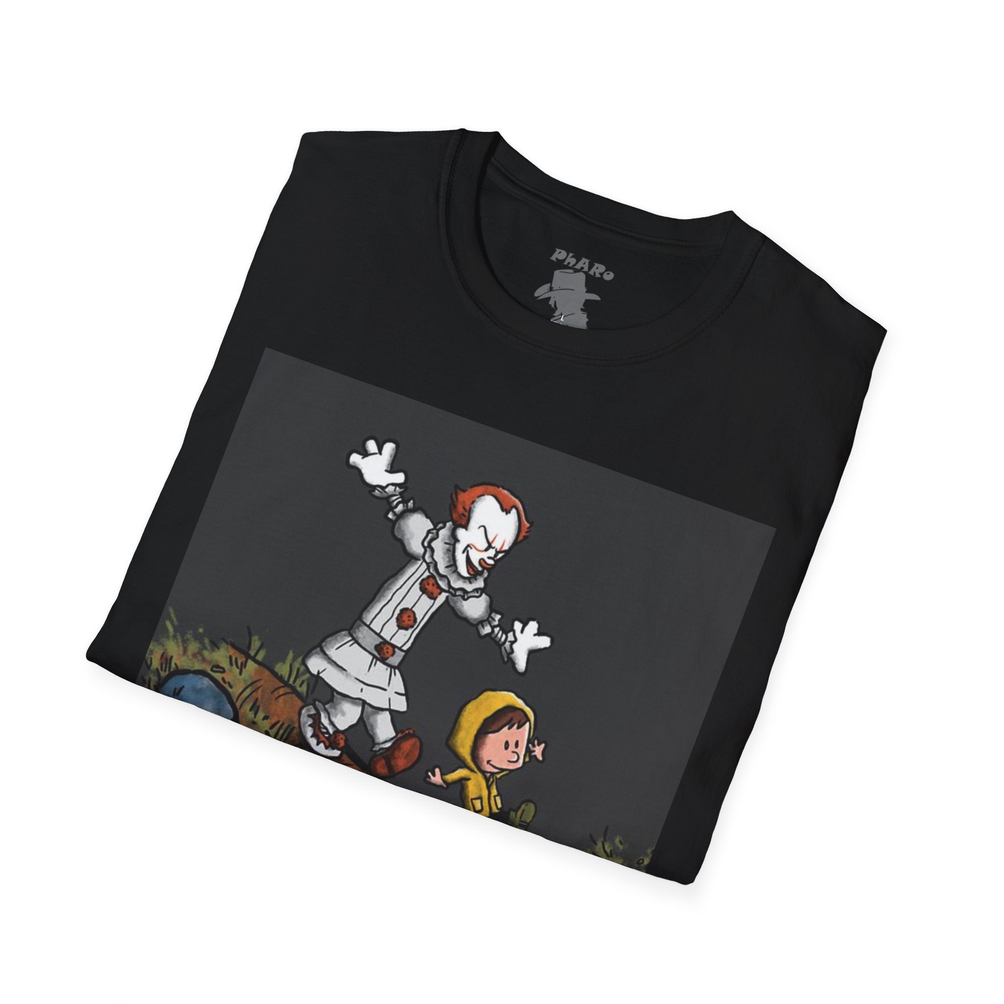 Vintage Horror Graphic Unisex T-Shirt - Pennywise & Georgie Design