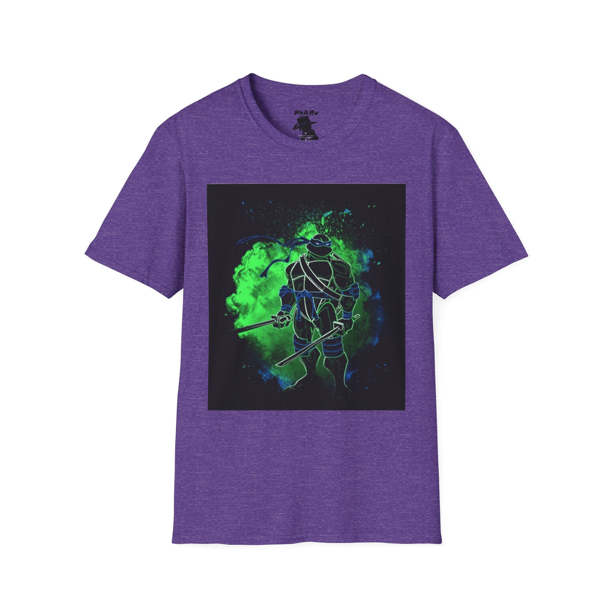 Unisex Softstyle T-Shirt - Neon Ninja Graphic Tee for Fans
