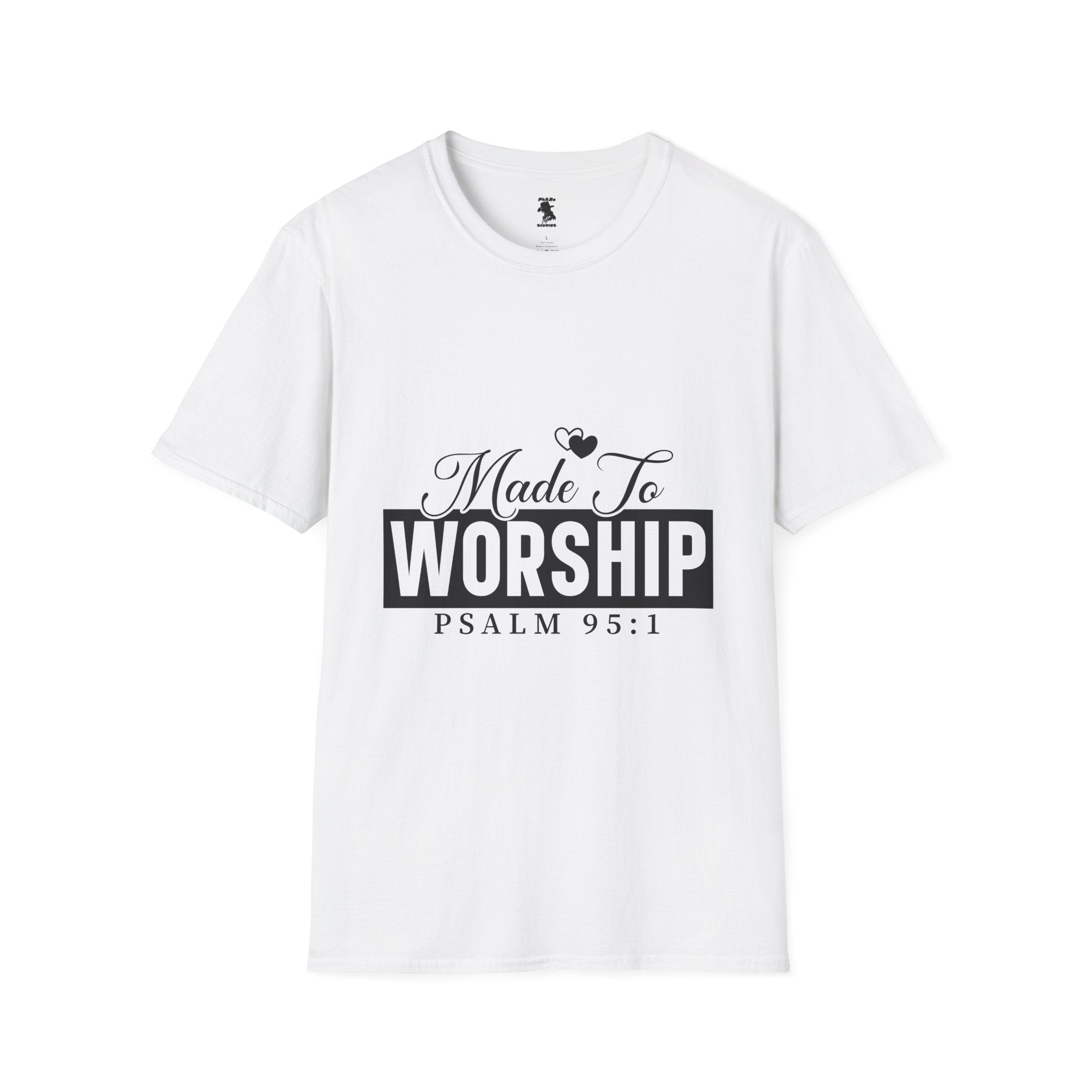 Made To Worship T-Shirt - Unisex Softstyle Tee for Faith and Praise