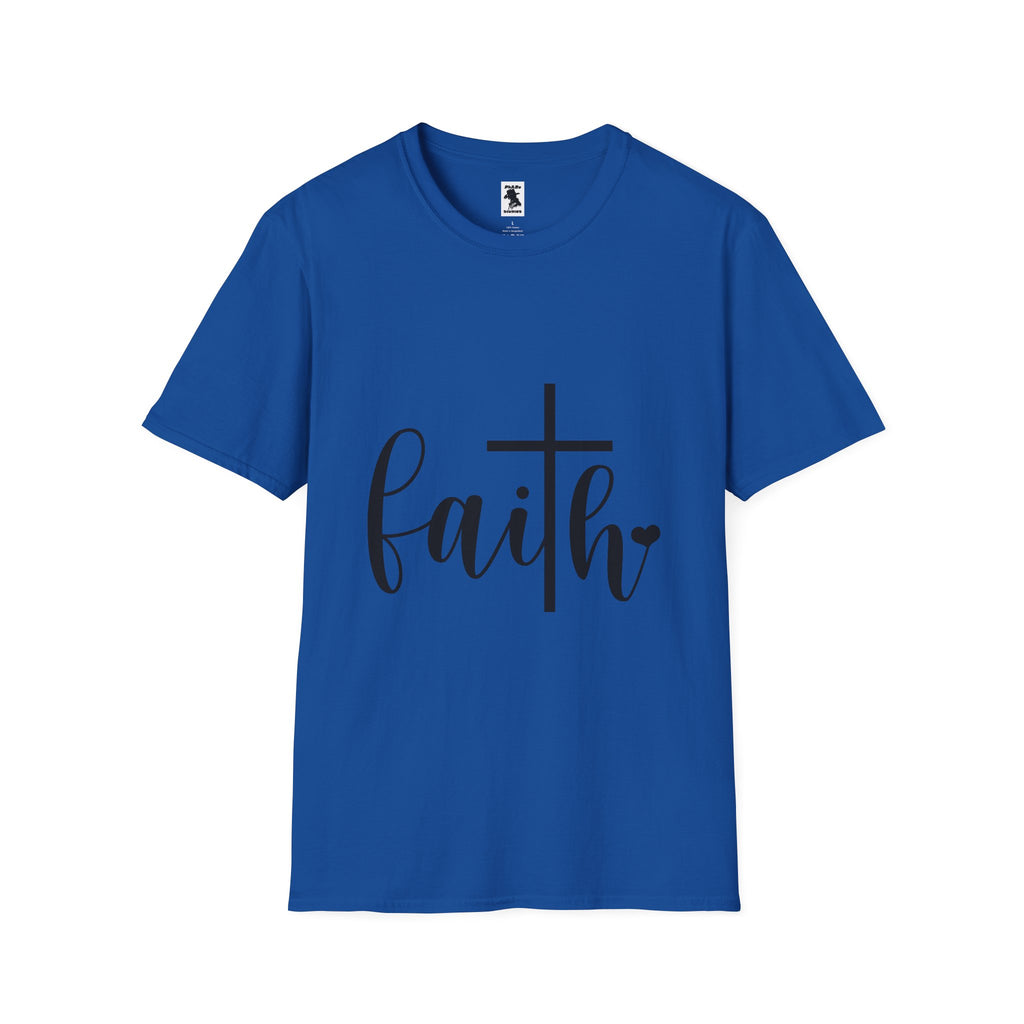 Faith Cross Unisex Softstyle T-Shirt | Inspirational Graphic Tee