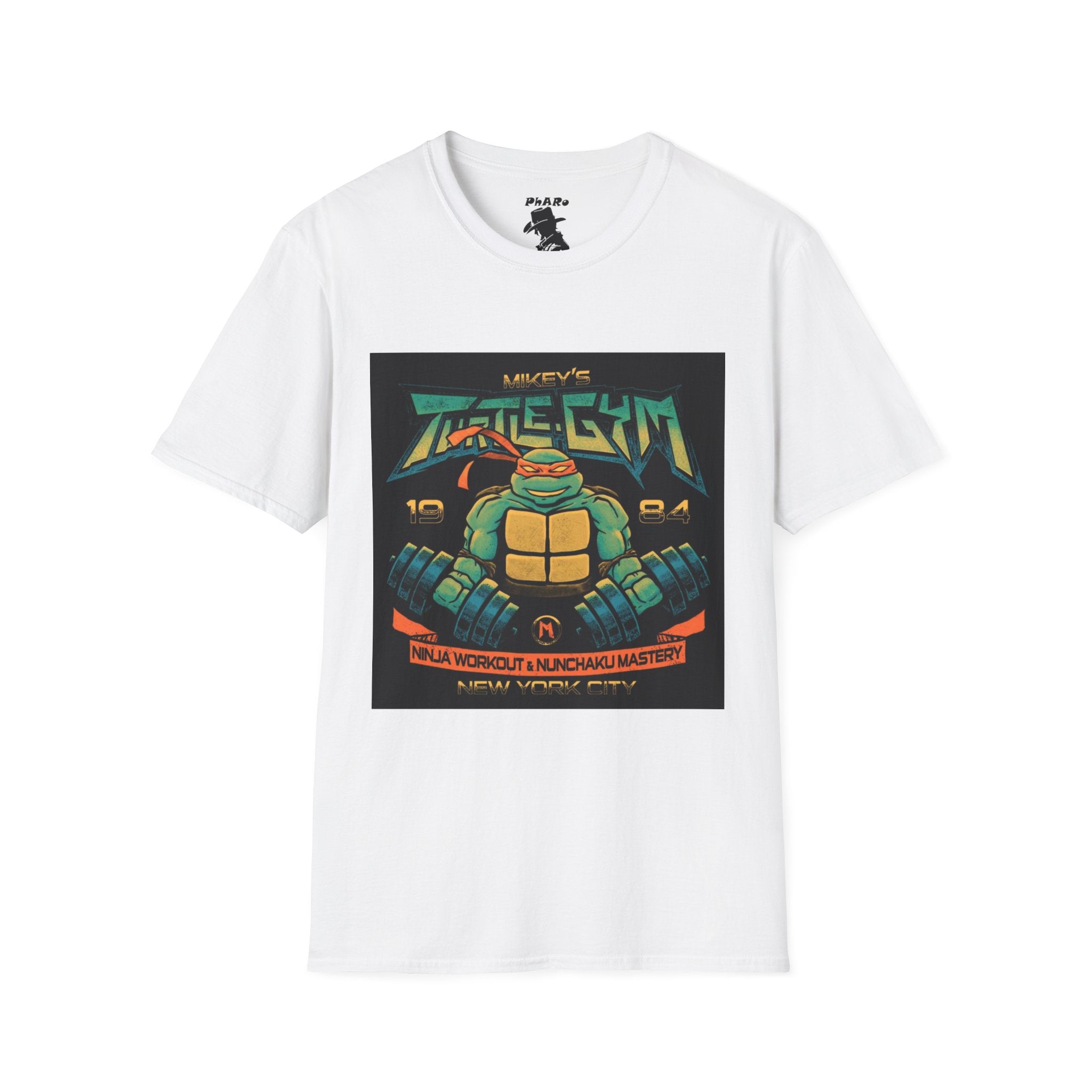 Retro Ninja Gym T-Shirt - Vintage 1984 Workout Design